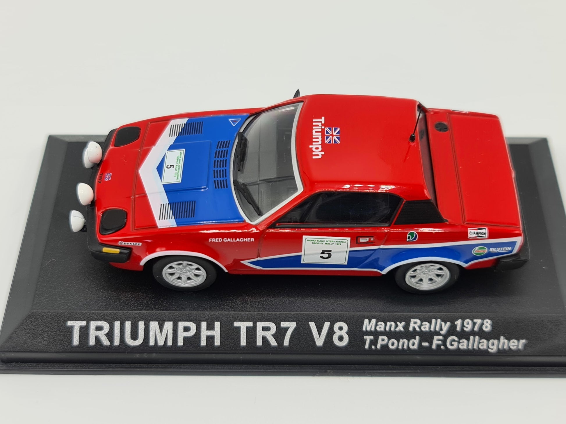 1/43 1978 Triumph TR7 V8 - Manx Rally - Pond / Gallagher | Model Rally Car
