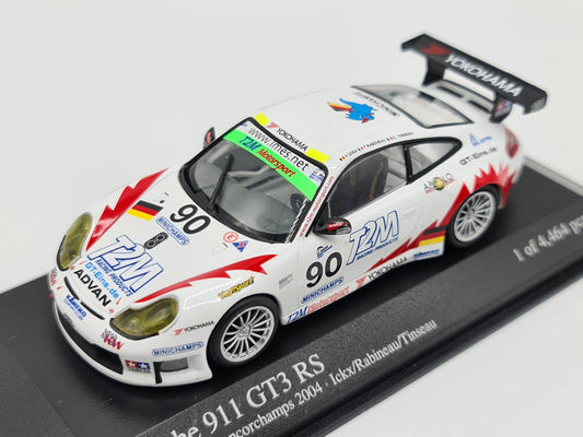 1/43 2004 Porsche 911 GT3 RS - 1000km Spa- Ickx / Rabineau / Tinseau- Minichamps