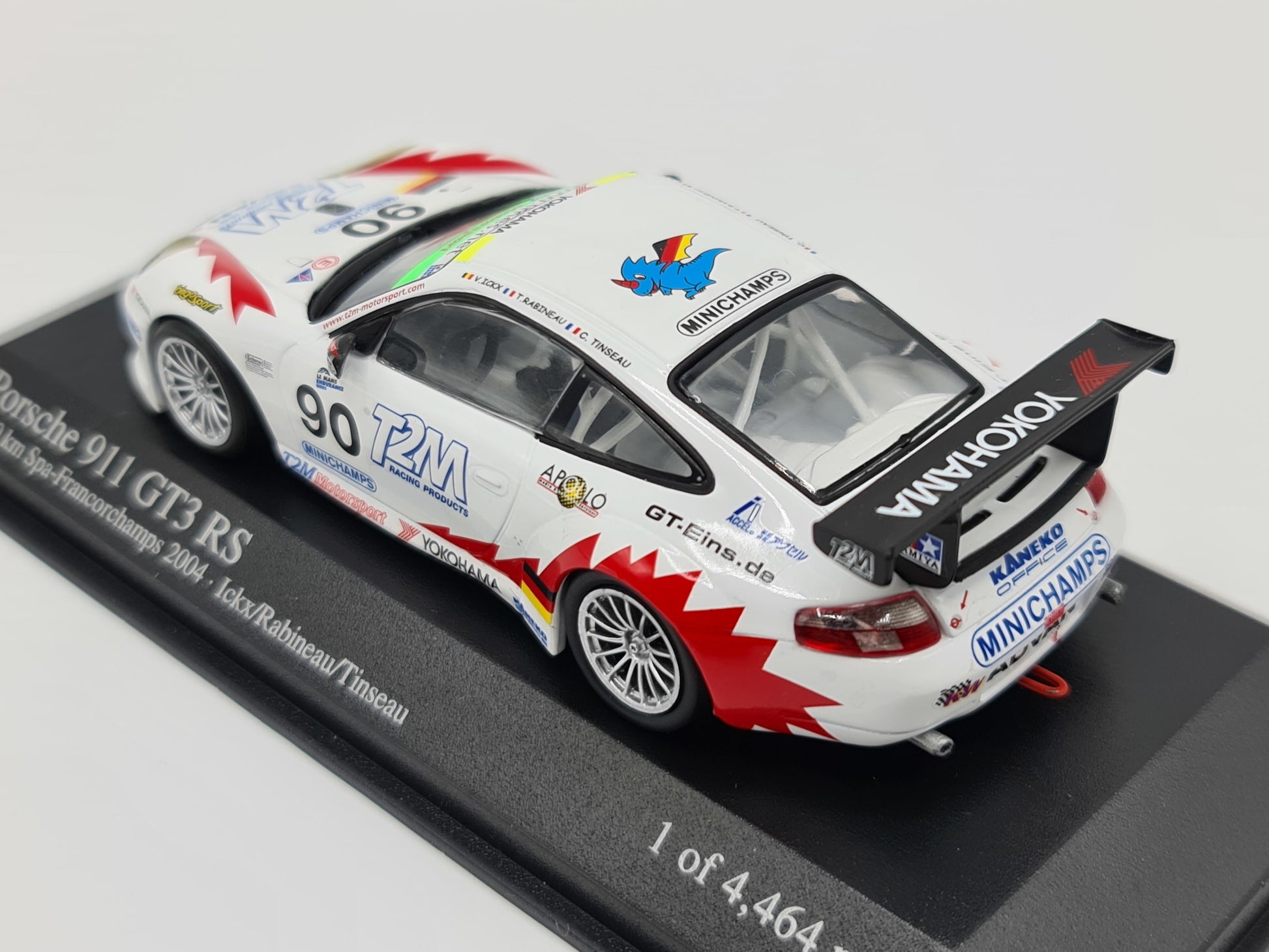 1/43 2004 Porsche 911 GT3 RS - 1000km Spa- Ickx / Rabineau / Tinseau- Minichamps | Model Car