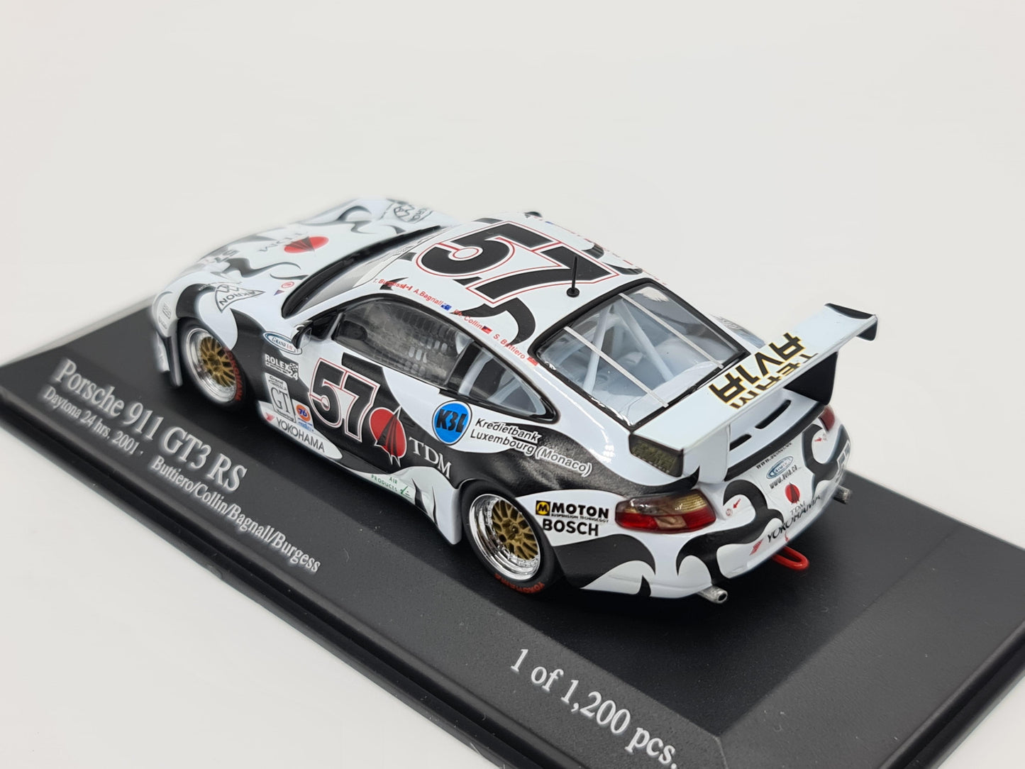 1/43 2001 Porsche 911 GT3 RS - Daytona 24h - Buttiero / Collin / Bagnall / Burgess - Minichamps