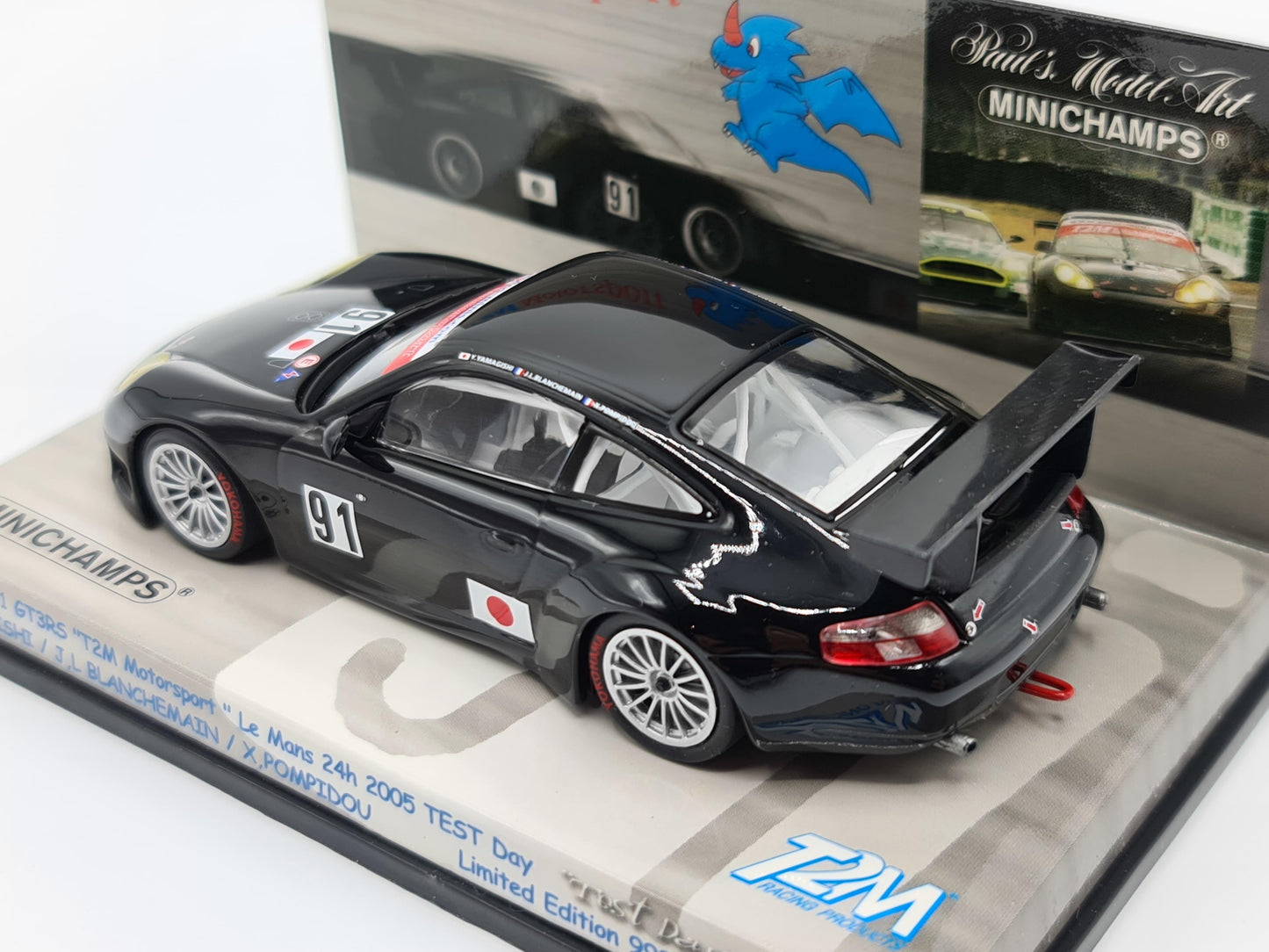 1/43 2005 Porsche 911 GT3 RS - Yamagishi / Blanchemain / Pompidou - Test Day Livery - Minichamps