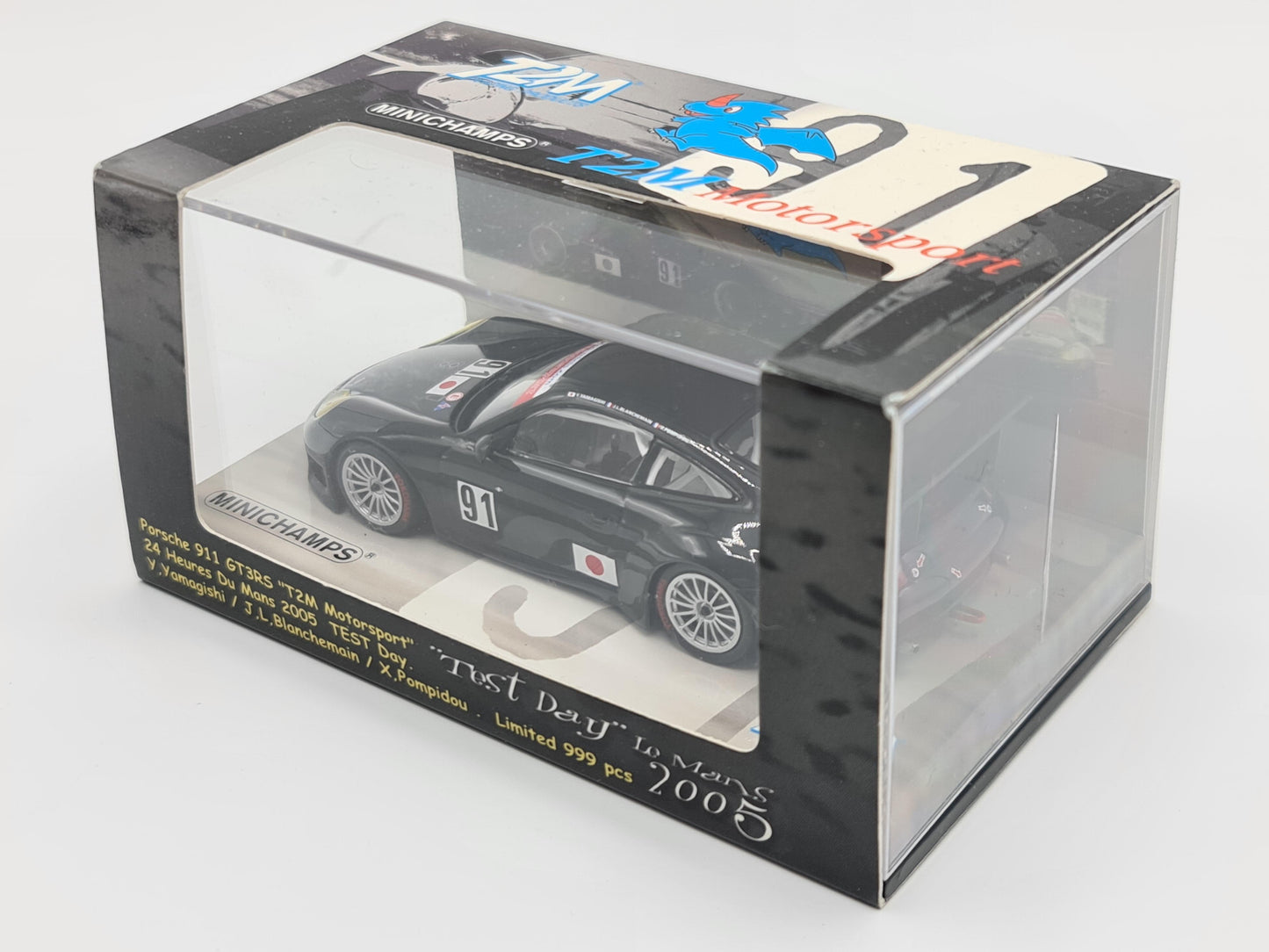 1/43 2005 Porsche 911 GT3 RS - Yamagishi / Blanchemain / Pompidou - Test Day Livery - Minichamps