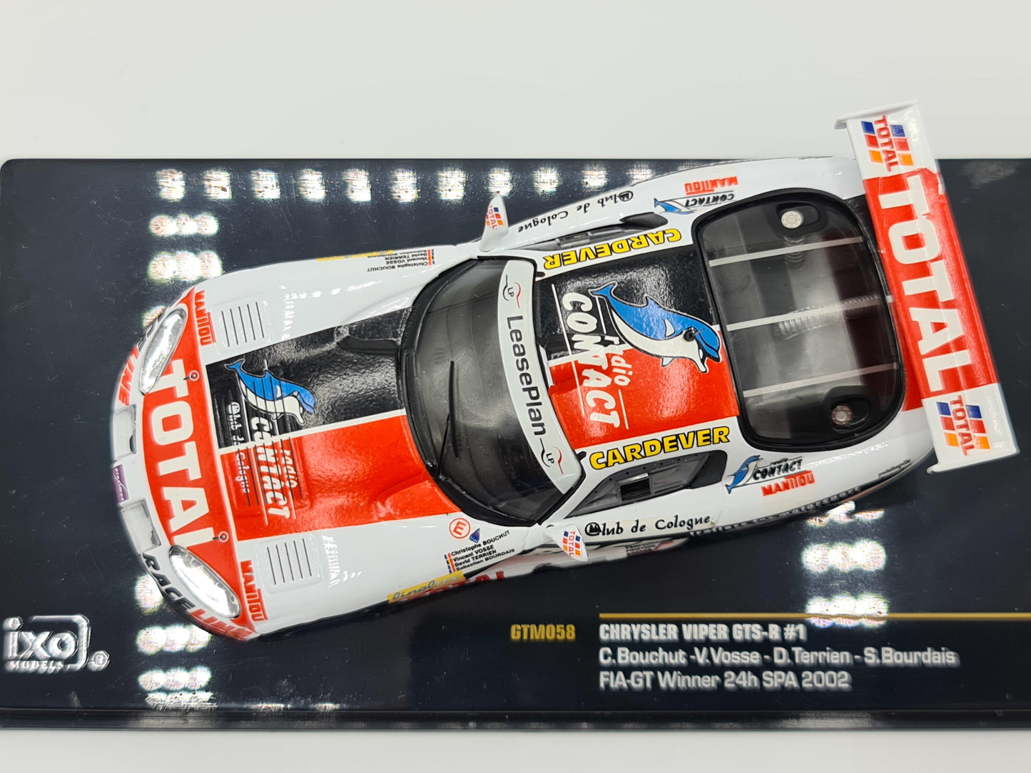 1/43 2002 Chrysler Viper GTS-R - 24h Spa - Bouchut / Voss / Terrien / Bourdais - IXO