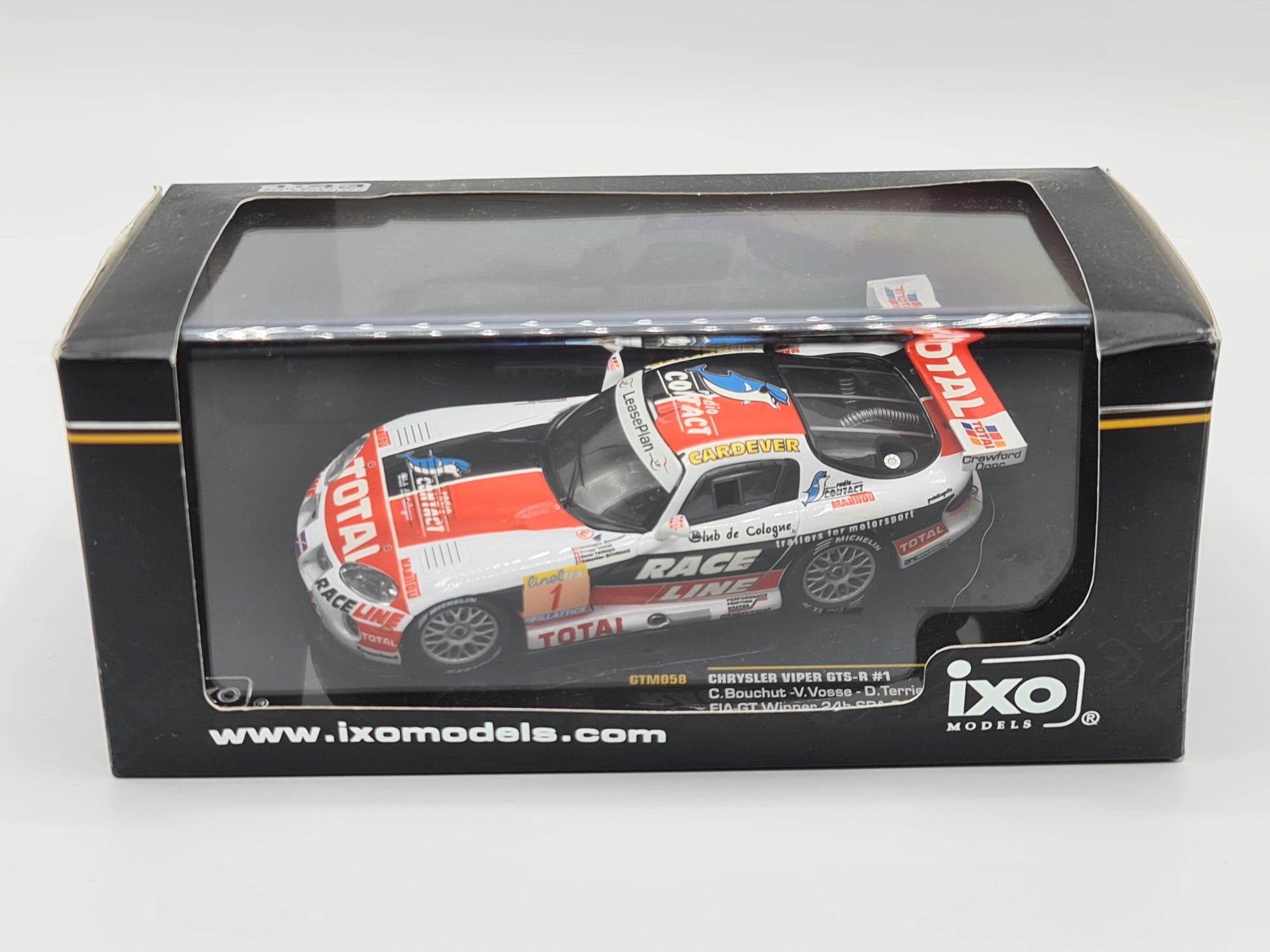 1/43 2002 Chrysler Viper GTS-R - 24h Spa - Bouchut / Voss / Terrien / Bourdais - IXO