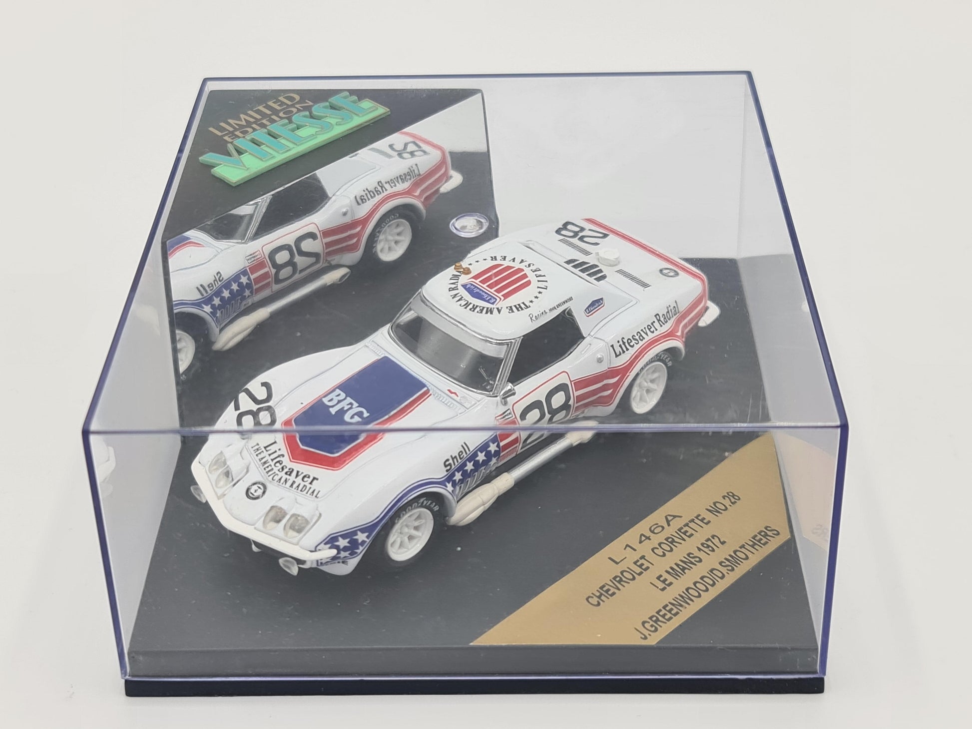 1/43 1972 Chevrolet Corvette - Greenwood / Smothers - Limited edition | Model Le Mans Car