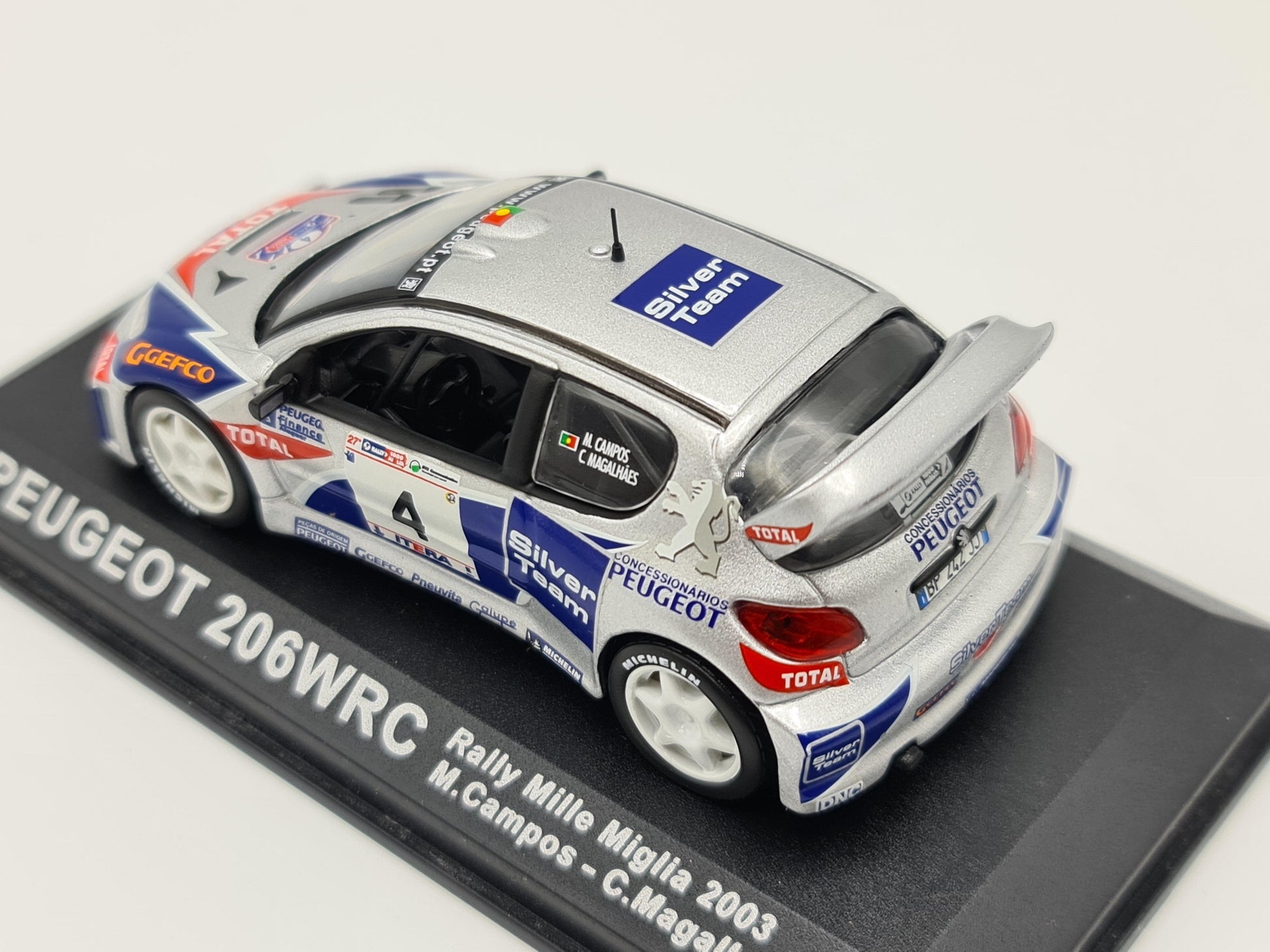 1/43 2003 Peugeot 206 WRC - Rally Mille Miglia - Campos / Magalhaes