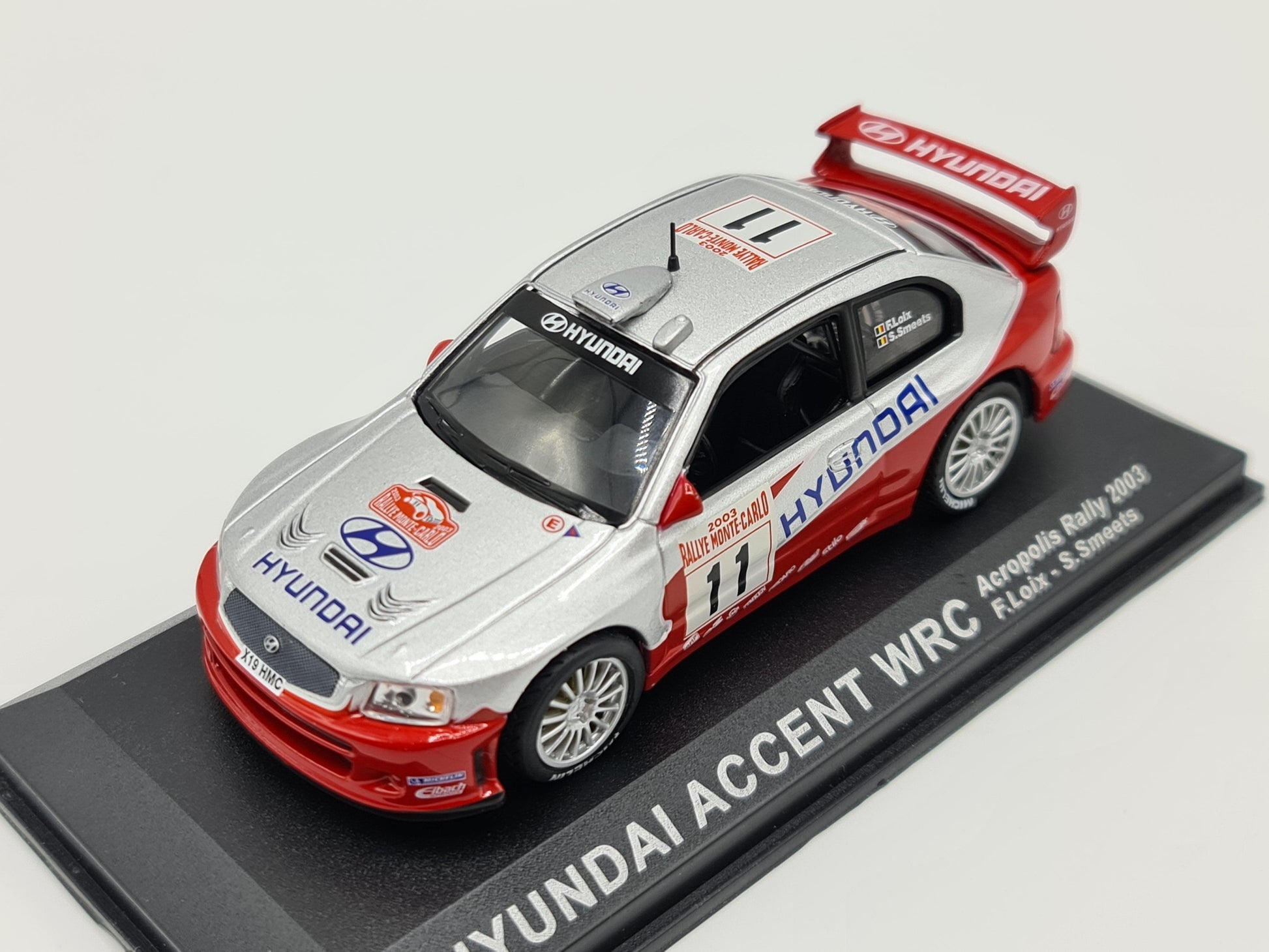 1/43 2003 Hyundai Accent WRC - Monte Carlo Rally - Loix / Smeets