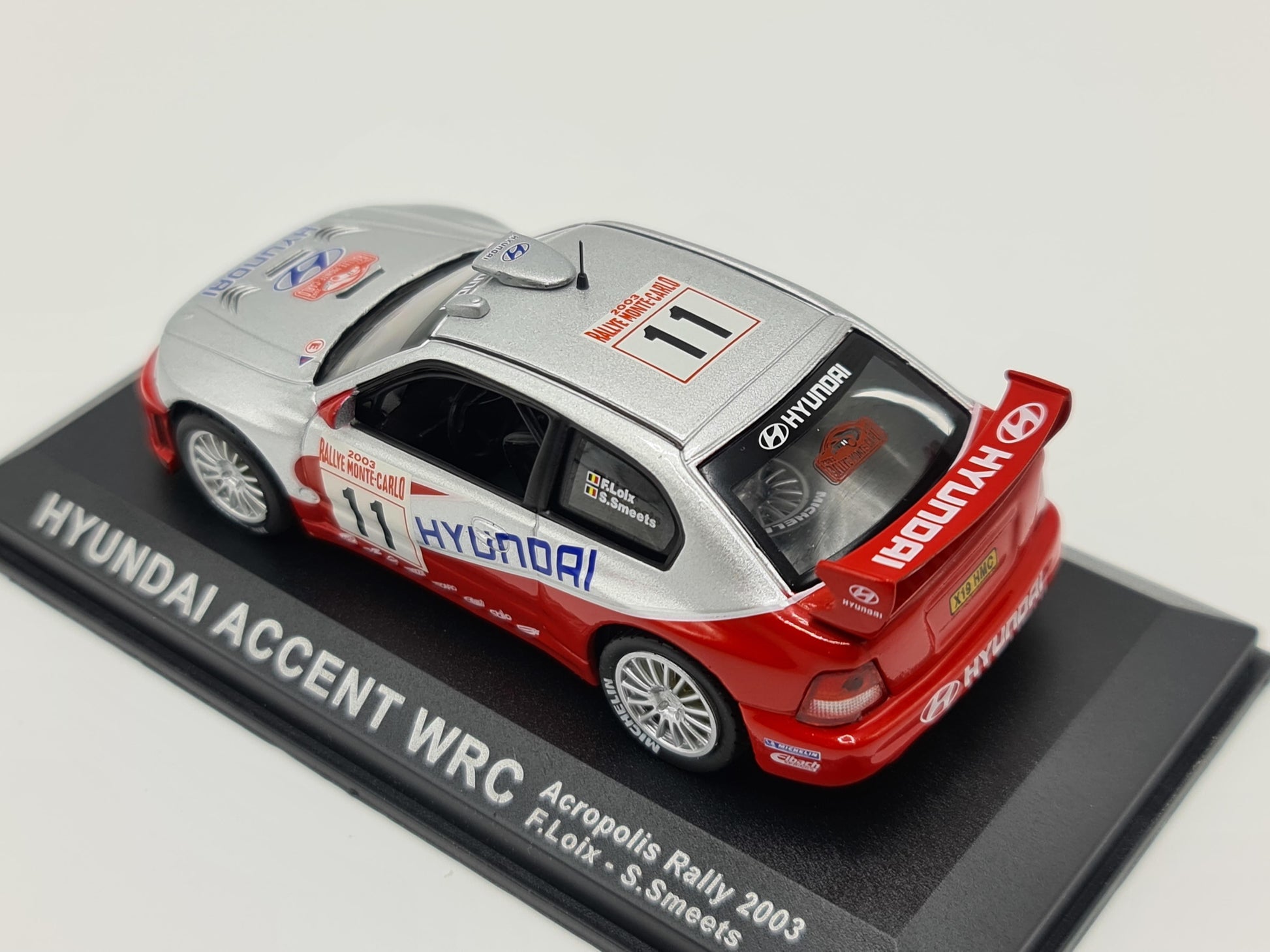 1/43 2003 Hyundai Accent WRC - Monte Carlo Rally - Loix / Smeets | Model Rally Car
