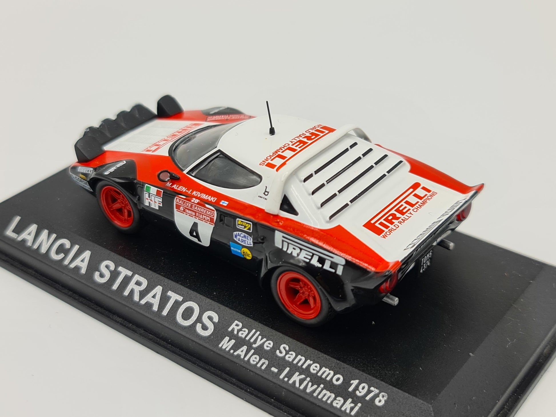 1/43 1978 Lancia Stratos - Sanremo Rally - Alen / Kivimaki | Model Rally Car