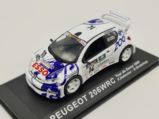 1/43 1999 Peugeot 206 WRC - Tour de Corse - Delecour / Grataloup