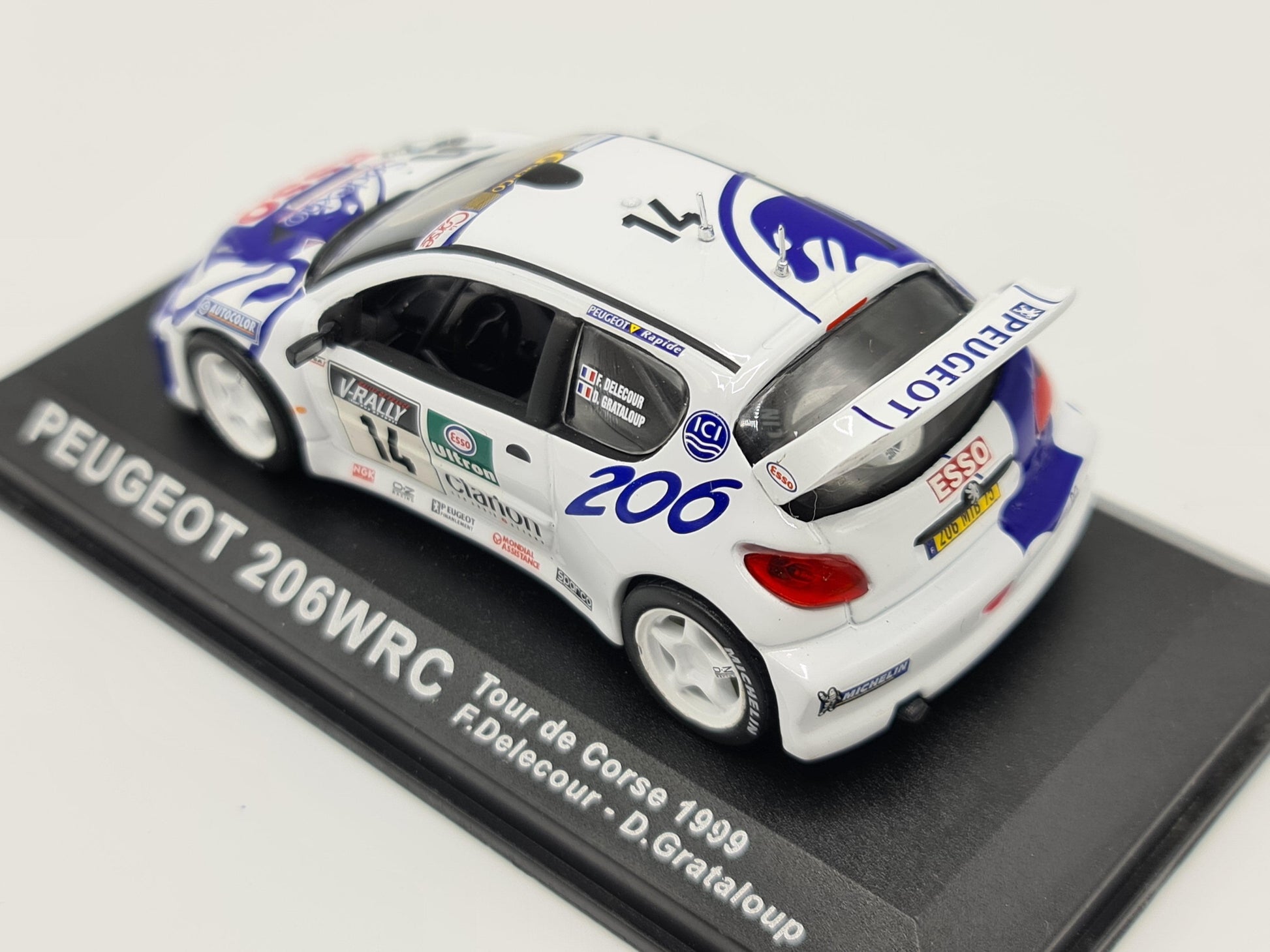 1/43 1999 Peugeot 206 WRC - Tour de Corse - Delecour / Grataloup