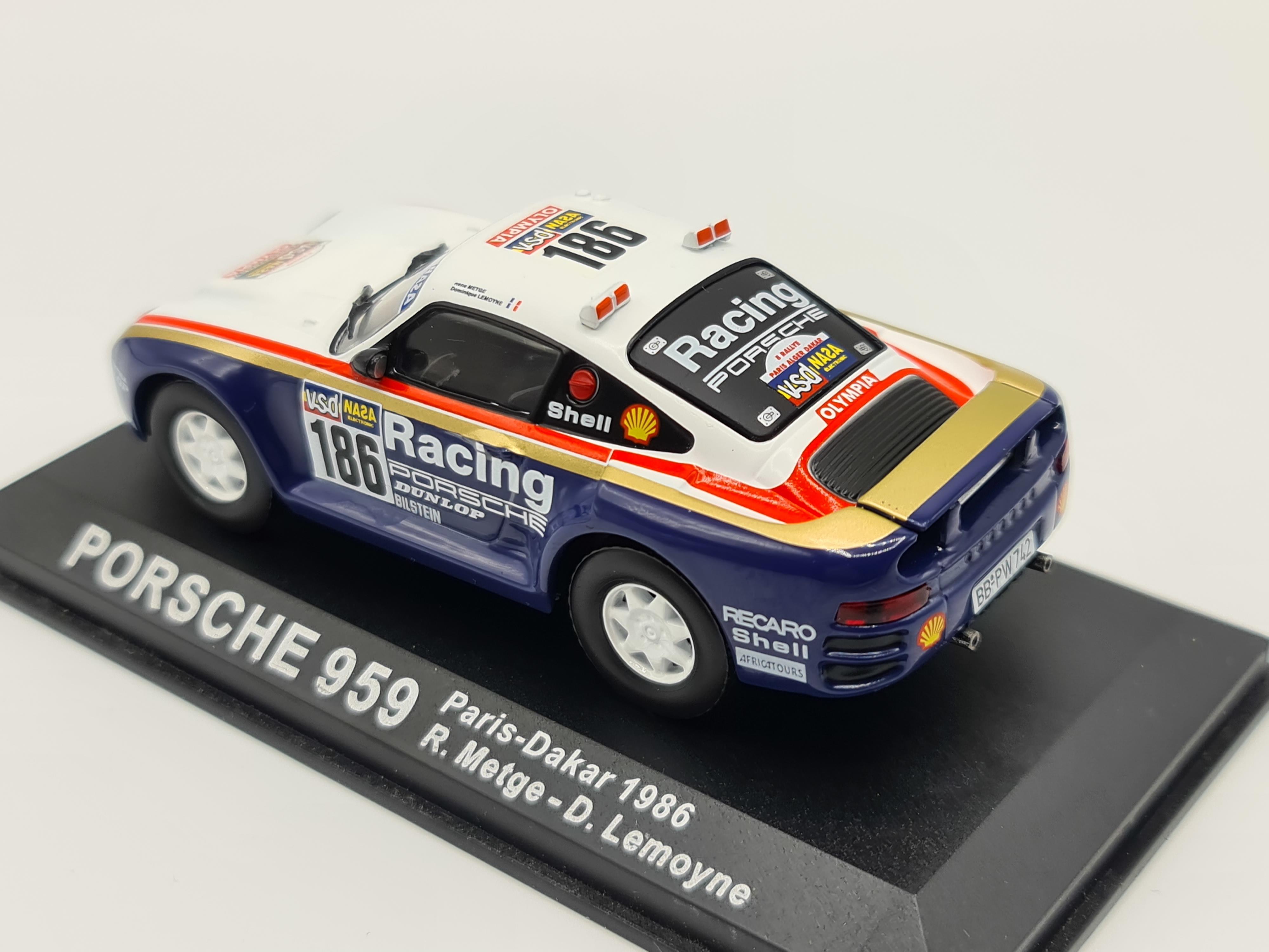 1/43 1986 Porsche 959 - Paris-Dakar - Metge / Lemoyne | Model Car