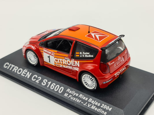 1/43 2004 Citroen C2 S1600 - Rallye Rias Bajas - Fuster / Medina | Model Rally Car