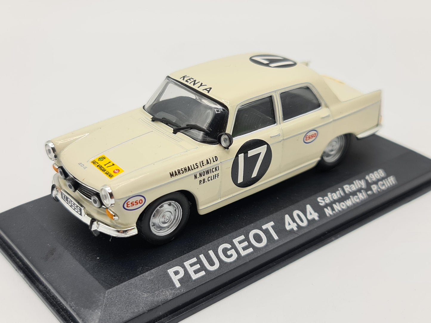 1/43 1968 Peugeot 404 - Safari Rally - Nowicki / Cliff