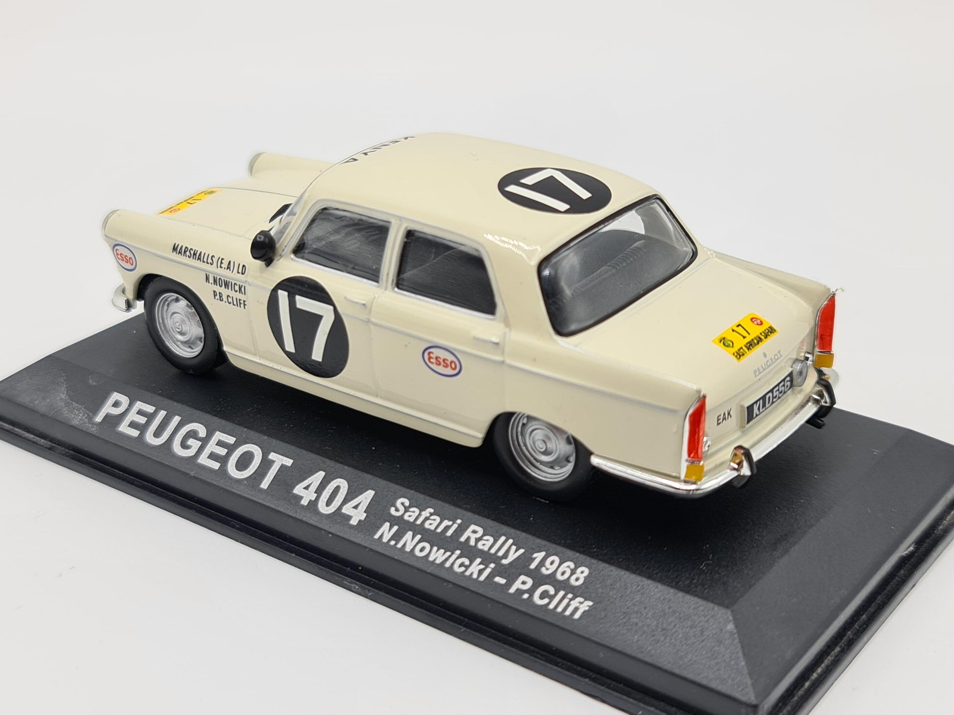 1/43 1968 Peugeot 404 - Safari Rally - Nowicki / Cliff | Model Rally Car