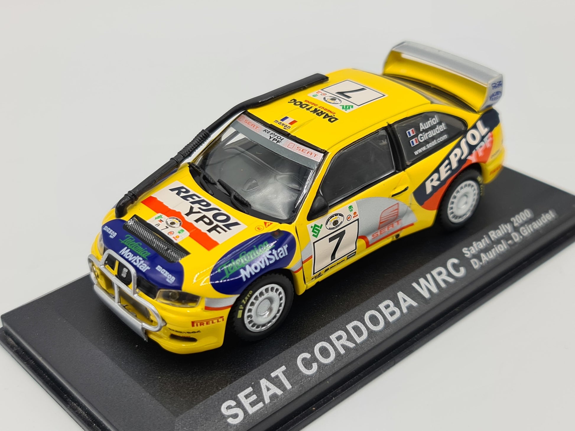 1/43 2000 Seat Cordoba WRC - Safari Rally - Auriol / Giraudet