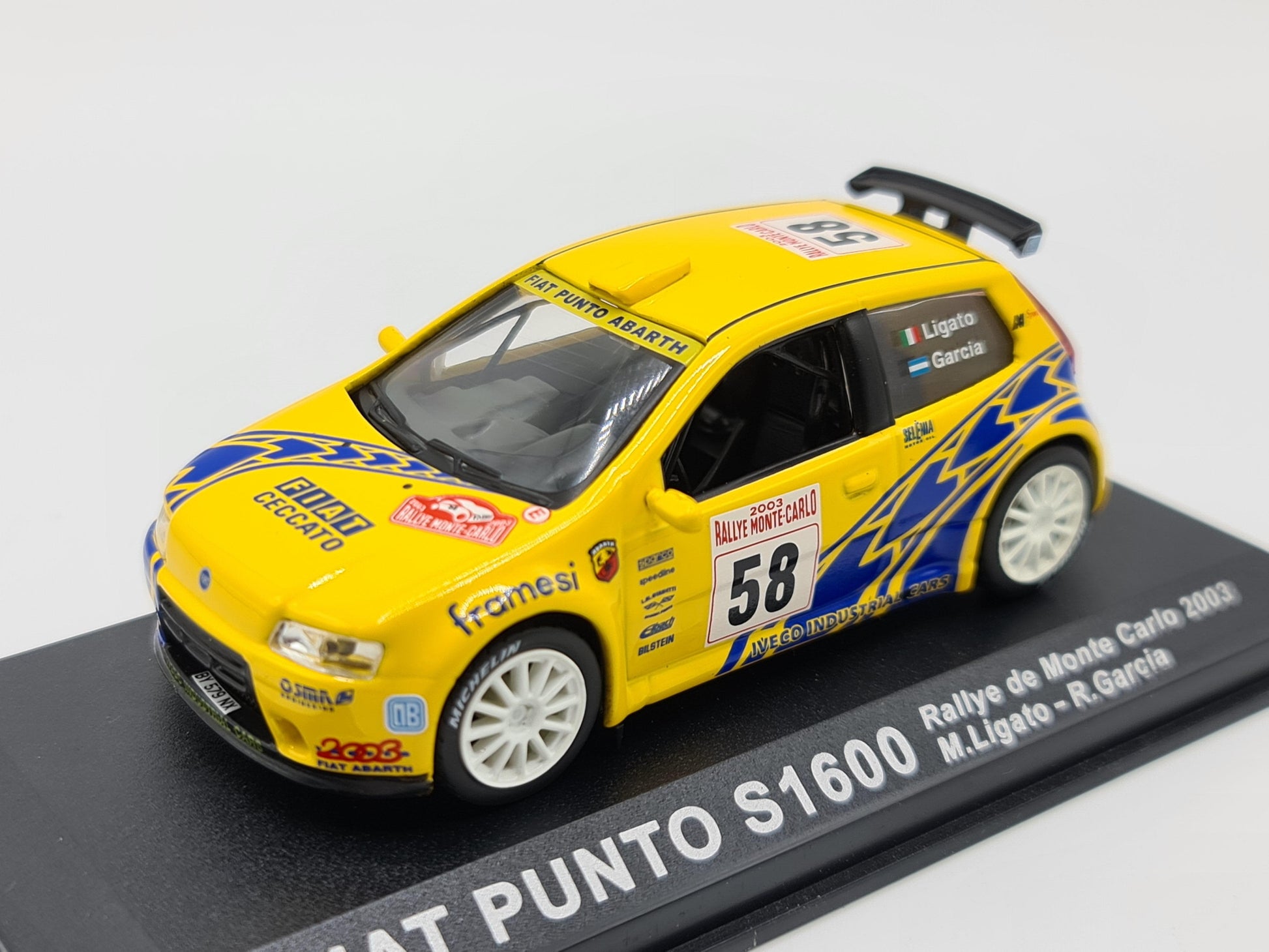 1/43 2003 Fiat Punto S1600 - Monte Carlo Rally - Ligato / Garcia