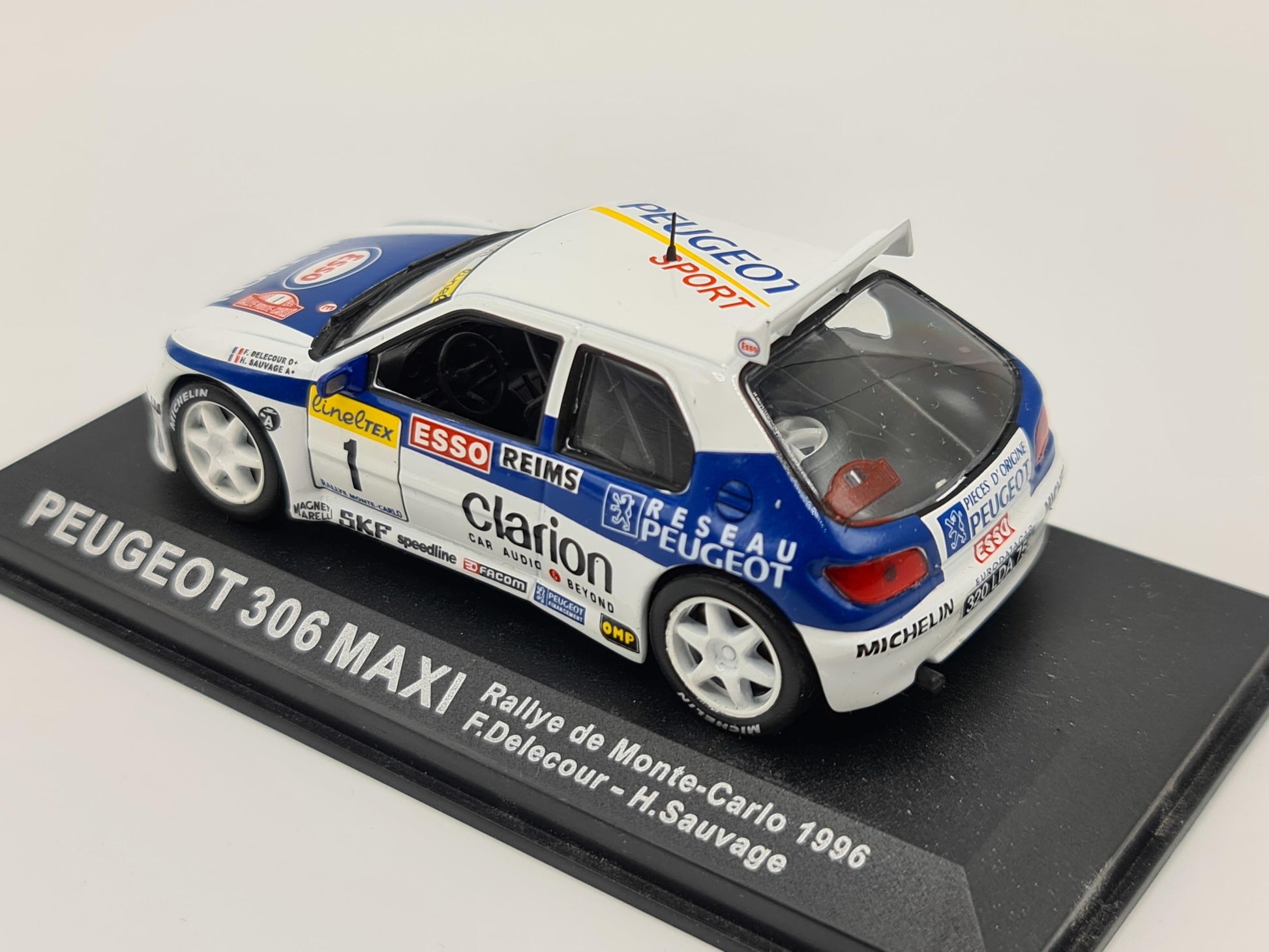 1/43 1996 Peugeot 306 Maxi - Monte Carlo Rally - Delecour / Sauvage | Model Rally Car