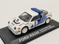 1/43 1986 Ford RS200 - Sweden Rally - Grundel / Melander | Model Rally Car