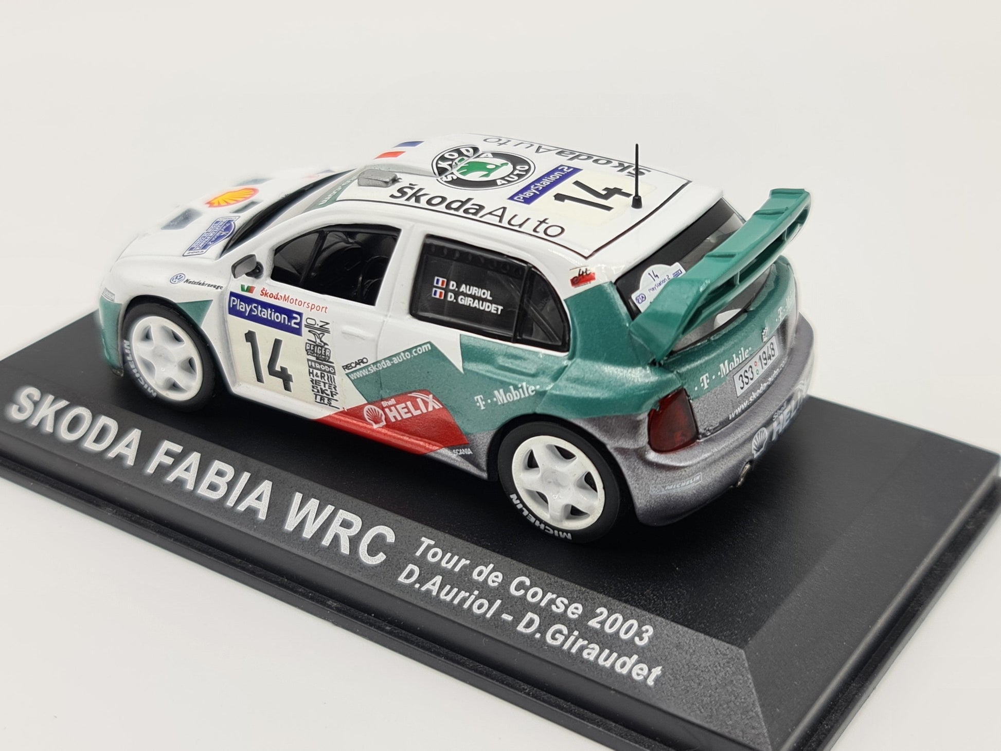 1/43 2003 Skoda Fabia WRC - Tour de Corse - Auriol / Giraudet