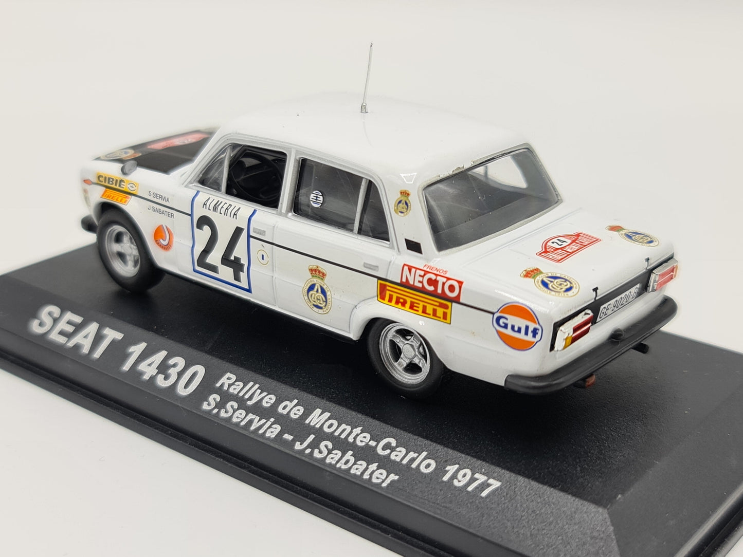 1/43 1977 Seat 1430 - Monte Carlo Rally - Servia / Sabater