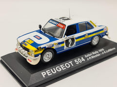 1/43 1976 Peugeot 504 - Safari Rally - Nicolas / Lefebvre | Model Rally Car