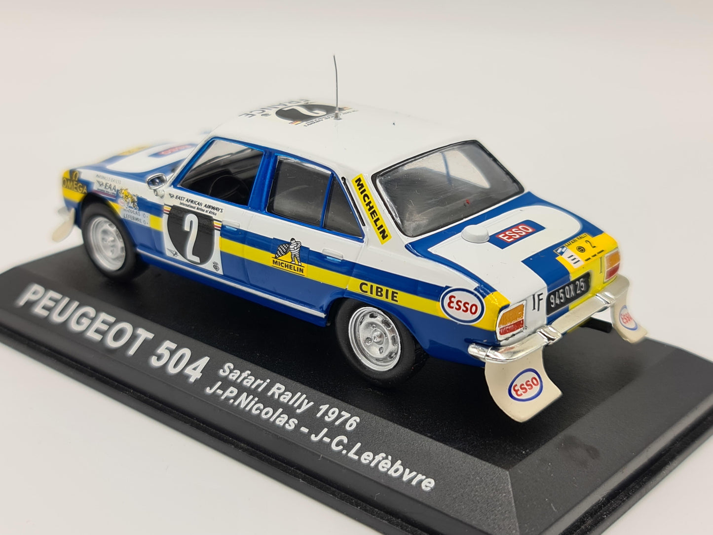 1/43 1976 Peugeot 504 - Safari Rally - Nicolas / Lefebvre