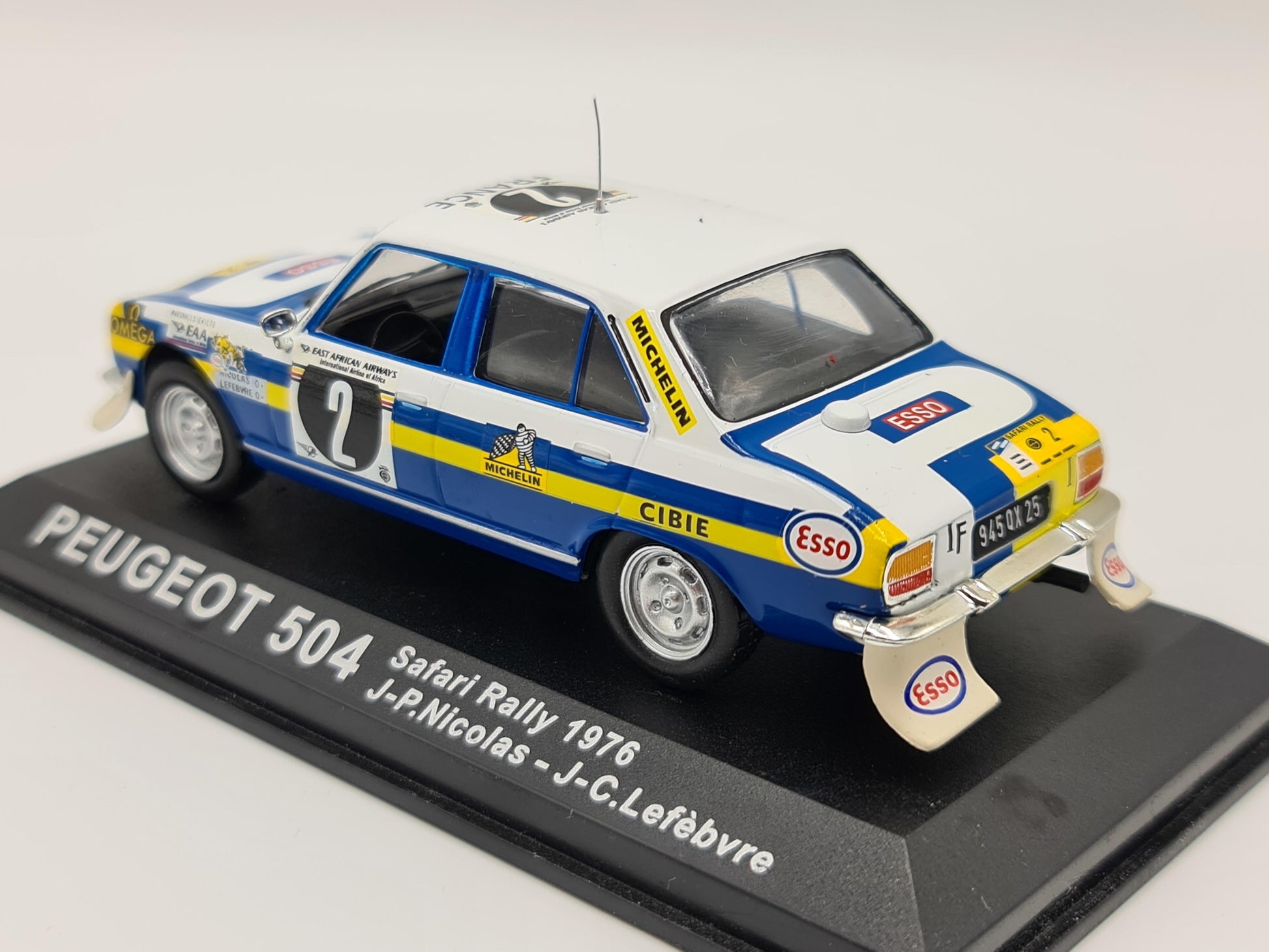 1/43 1976 Peugeot 504 - Safari Rally - Nicolas / Lefebvre | Model Rally Car
