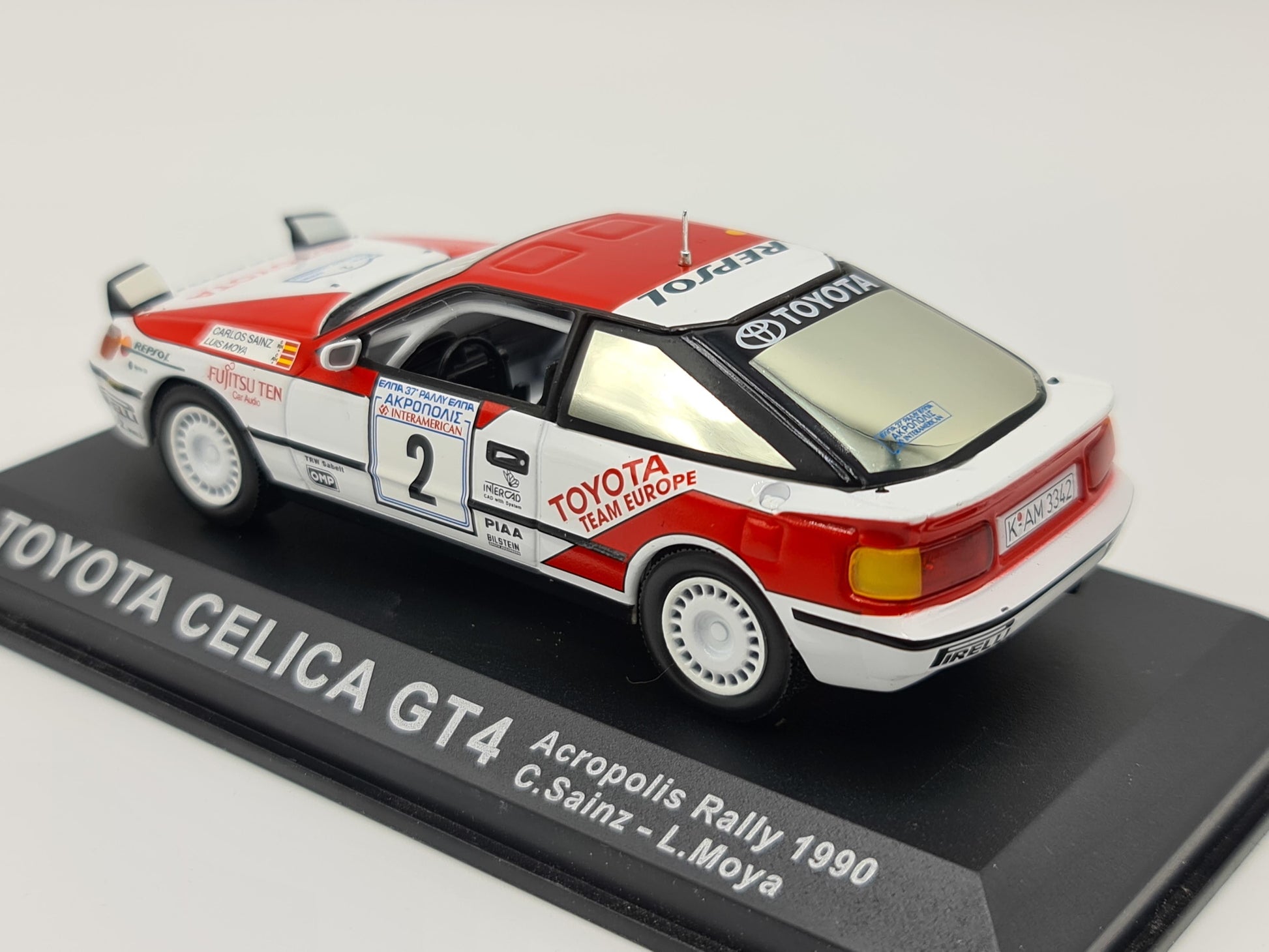 1/43 1990 Toyota Celica GT4 - Acropolis Rally - Sainz / Moya | Model Rally Car