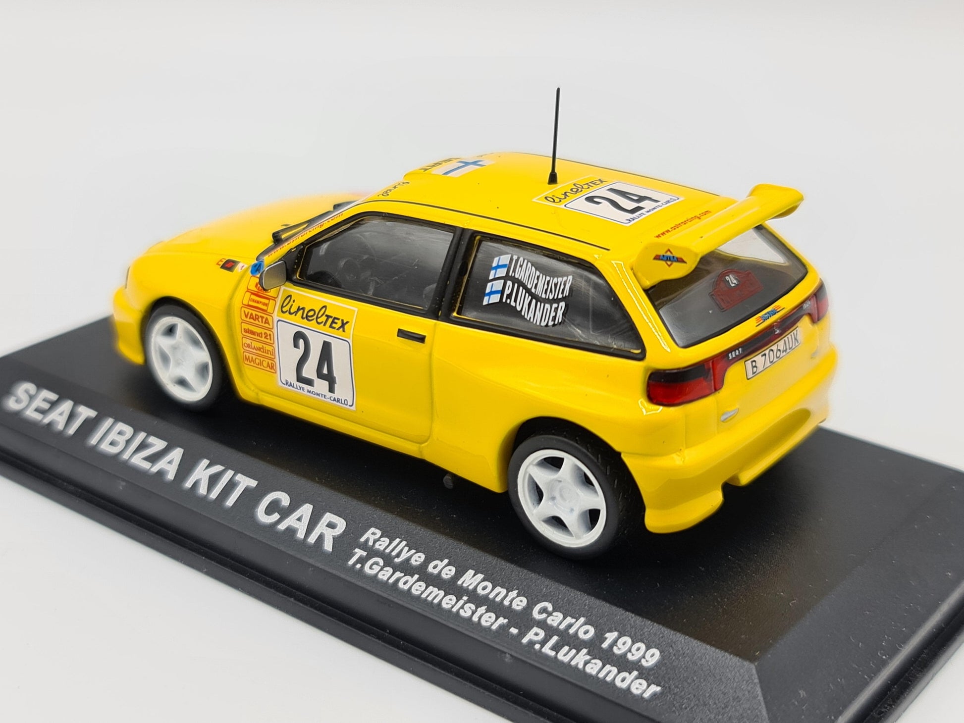 1/43 1999 Seat Ibiza GTI Evo 2 Kit Car - Monte Carlo Rally - Gardemeister / Lukander | Model Rally Car