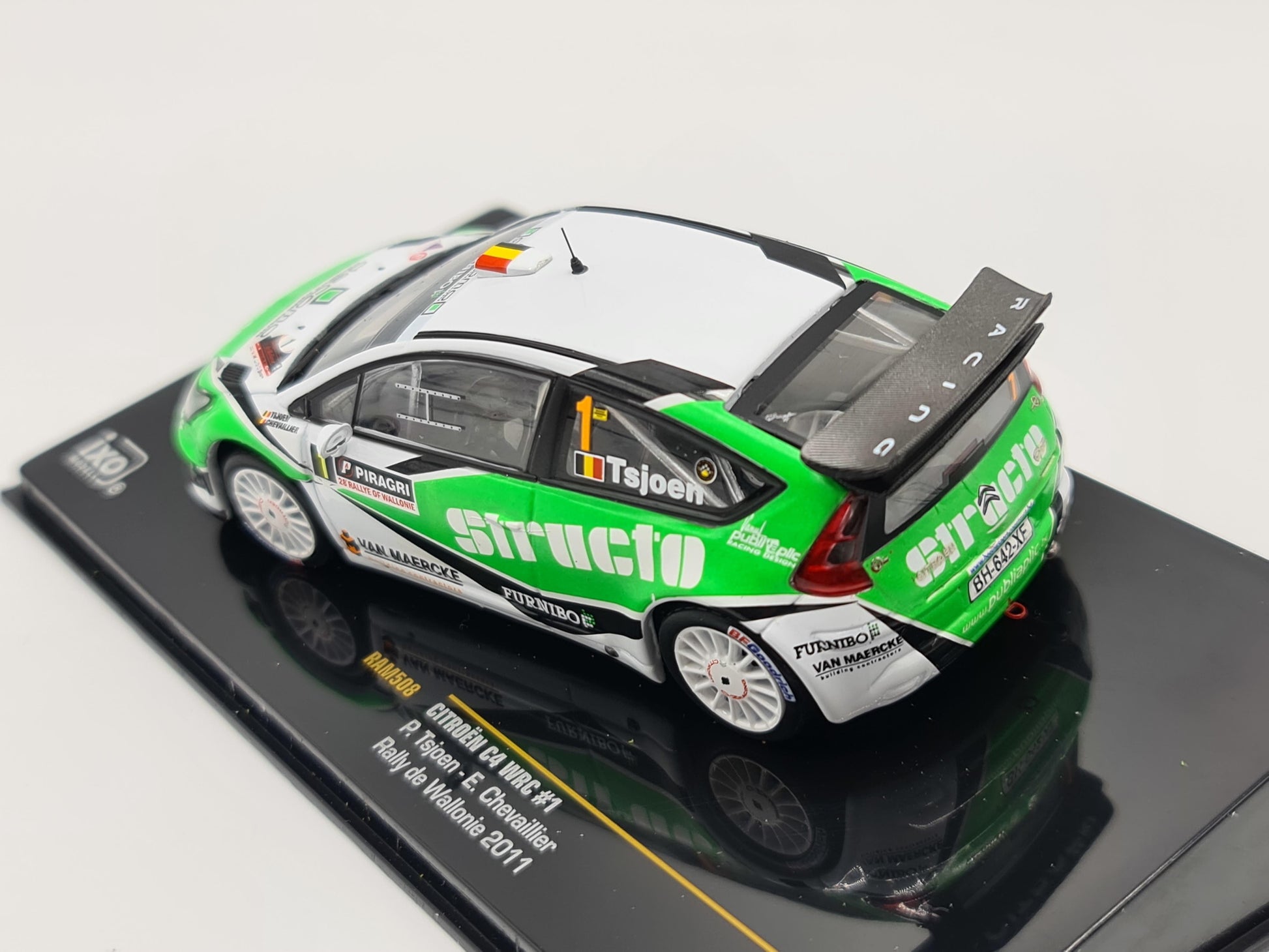 1/43 2011 Citroen C4 WRC #1 - Rally de Wallonie - Tsjoen / Chevaillier - IXO