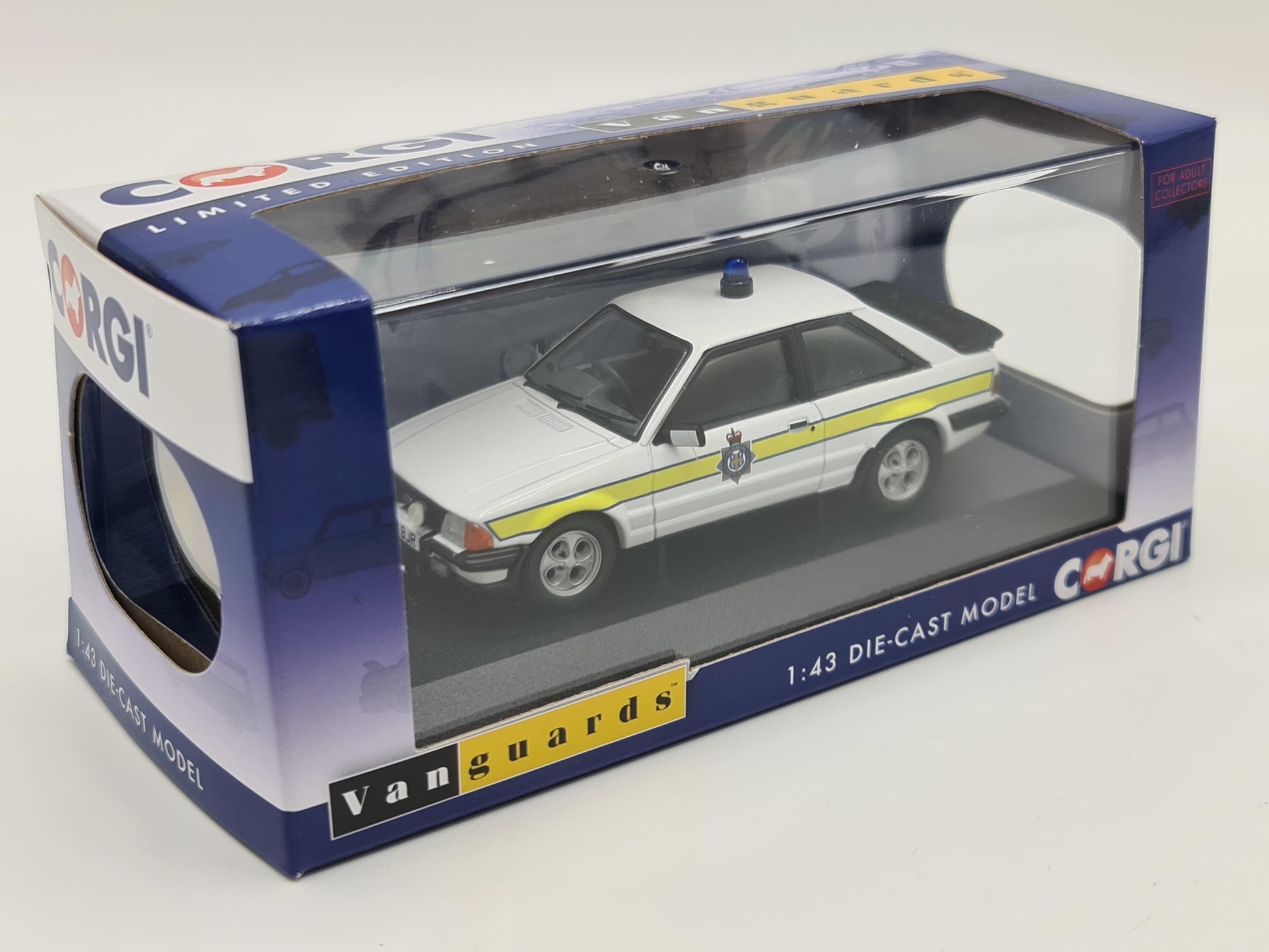 1/43 1984 Ford Escort Mk3 XR3i - British Police - Durham - Corgi Vanguards