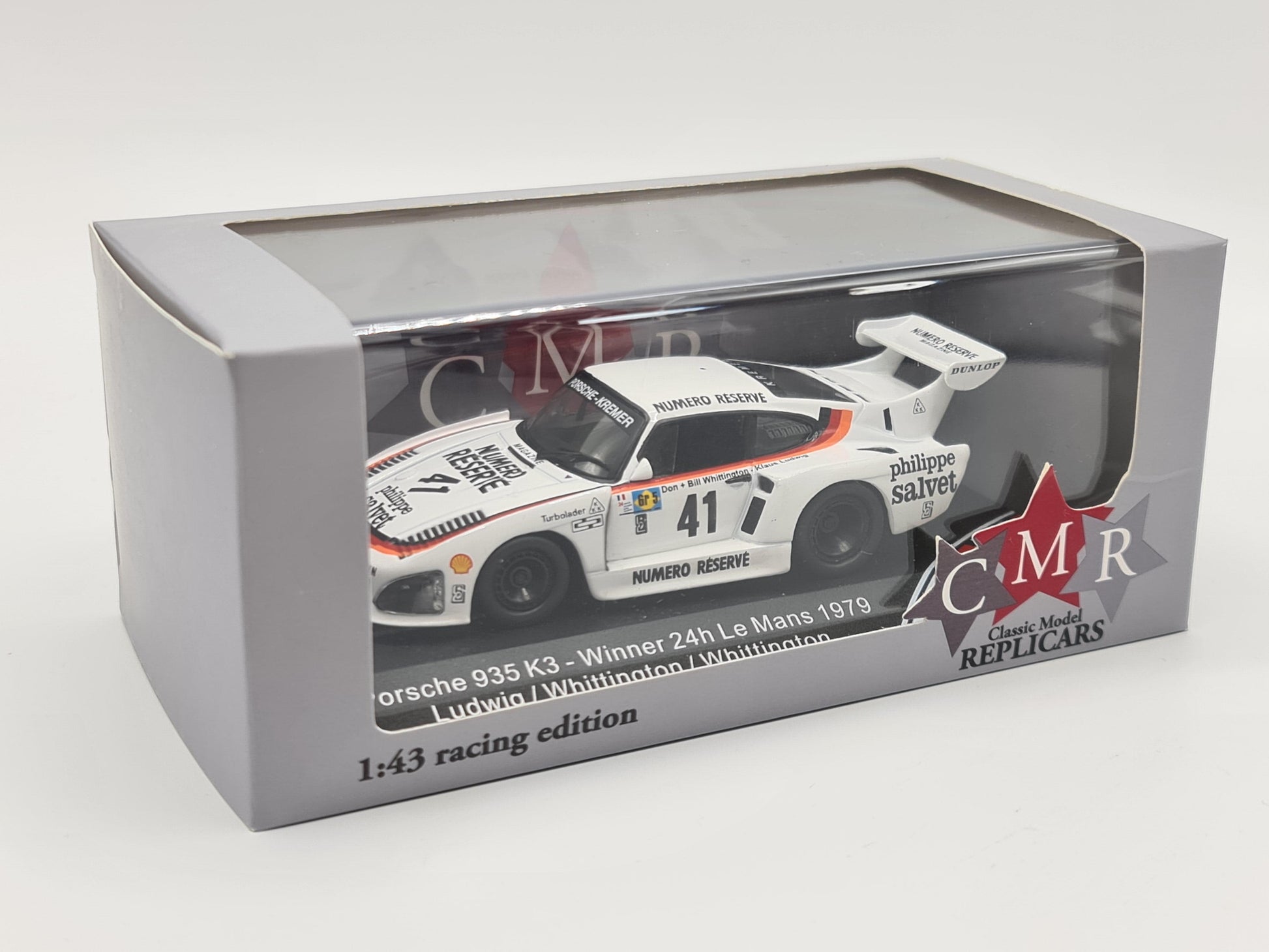 1/43 1979 Porsche 935 K3 - Ludwig / Whittington / Whittington - CMR