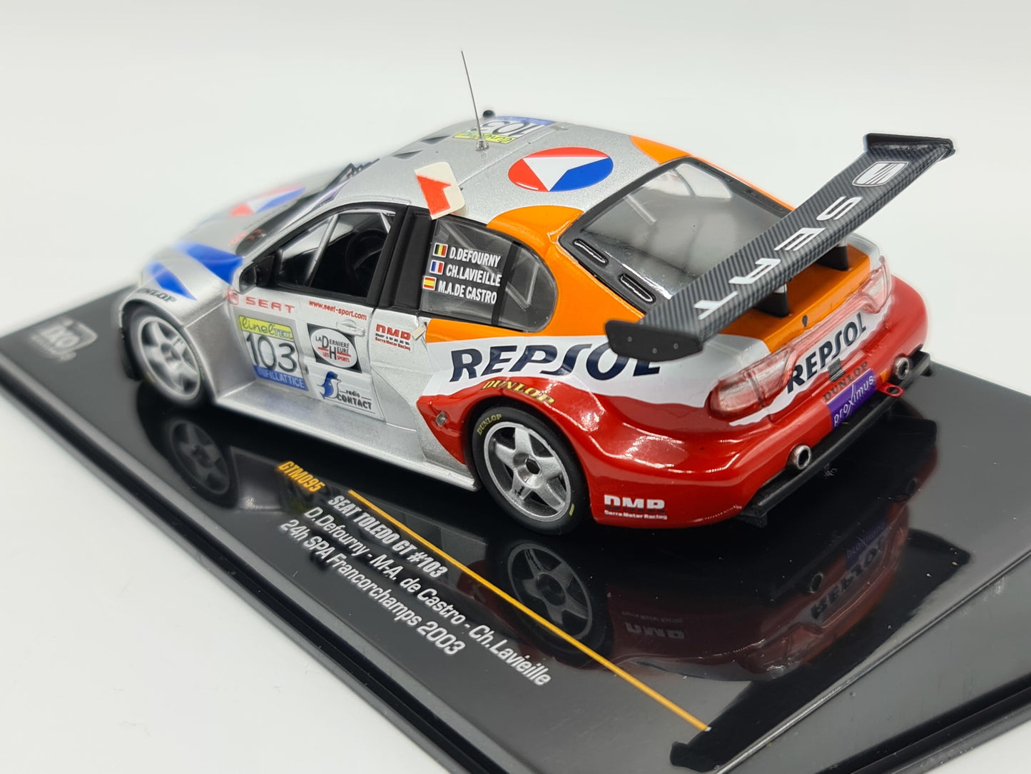 1/43 2003 Seat Toledo GT - 24h Spa - Defourny / de Castro / Lavieille