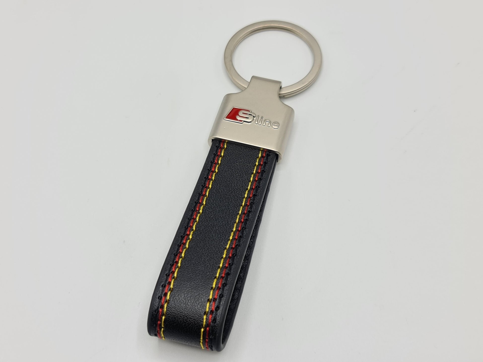 Audi S-Line Logo Keyring - Leather