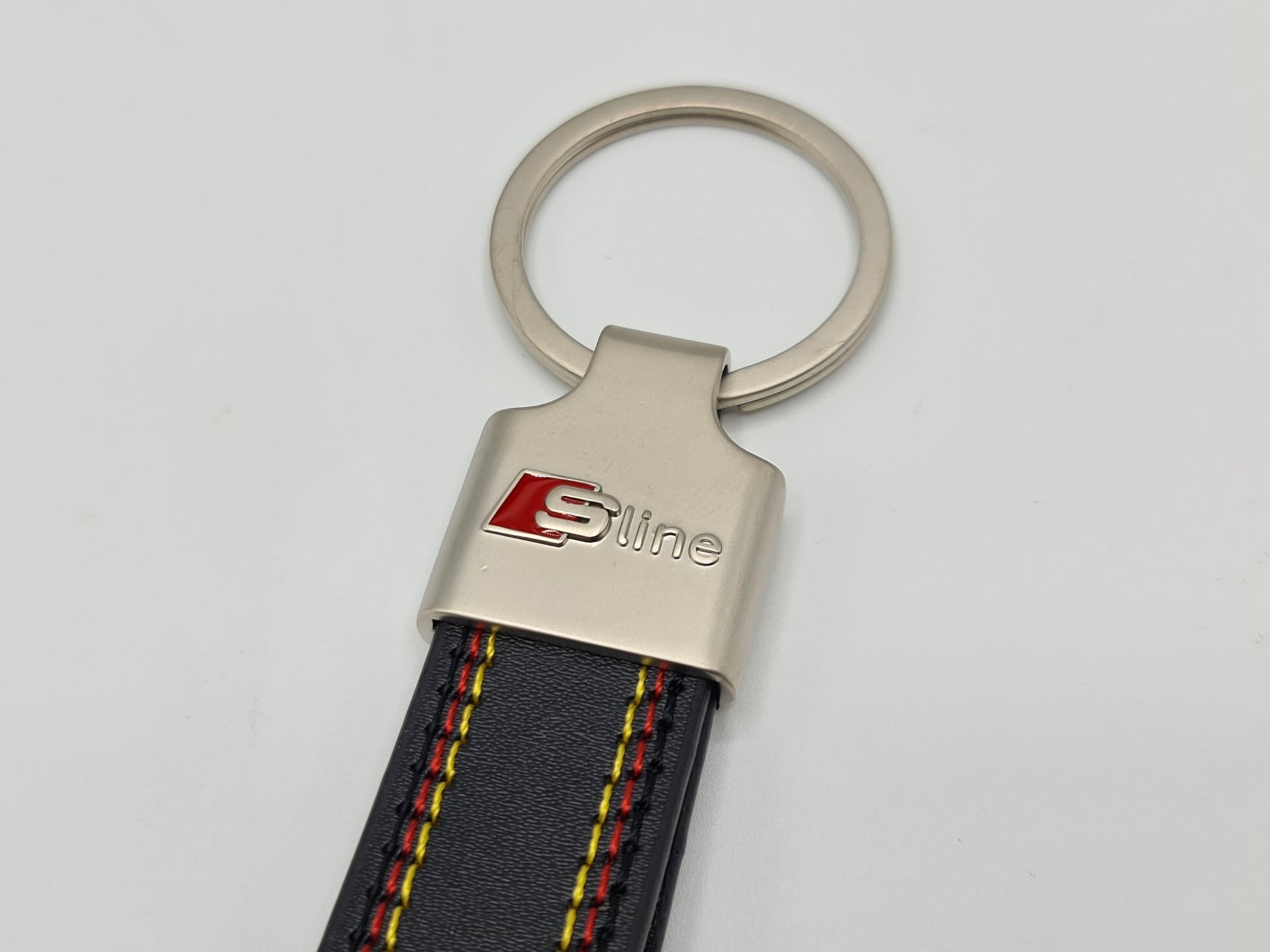 Audi S-Line Logo Keyring - Leather