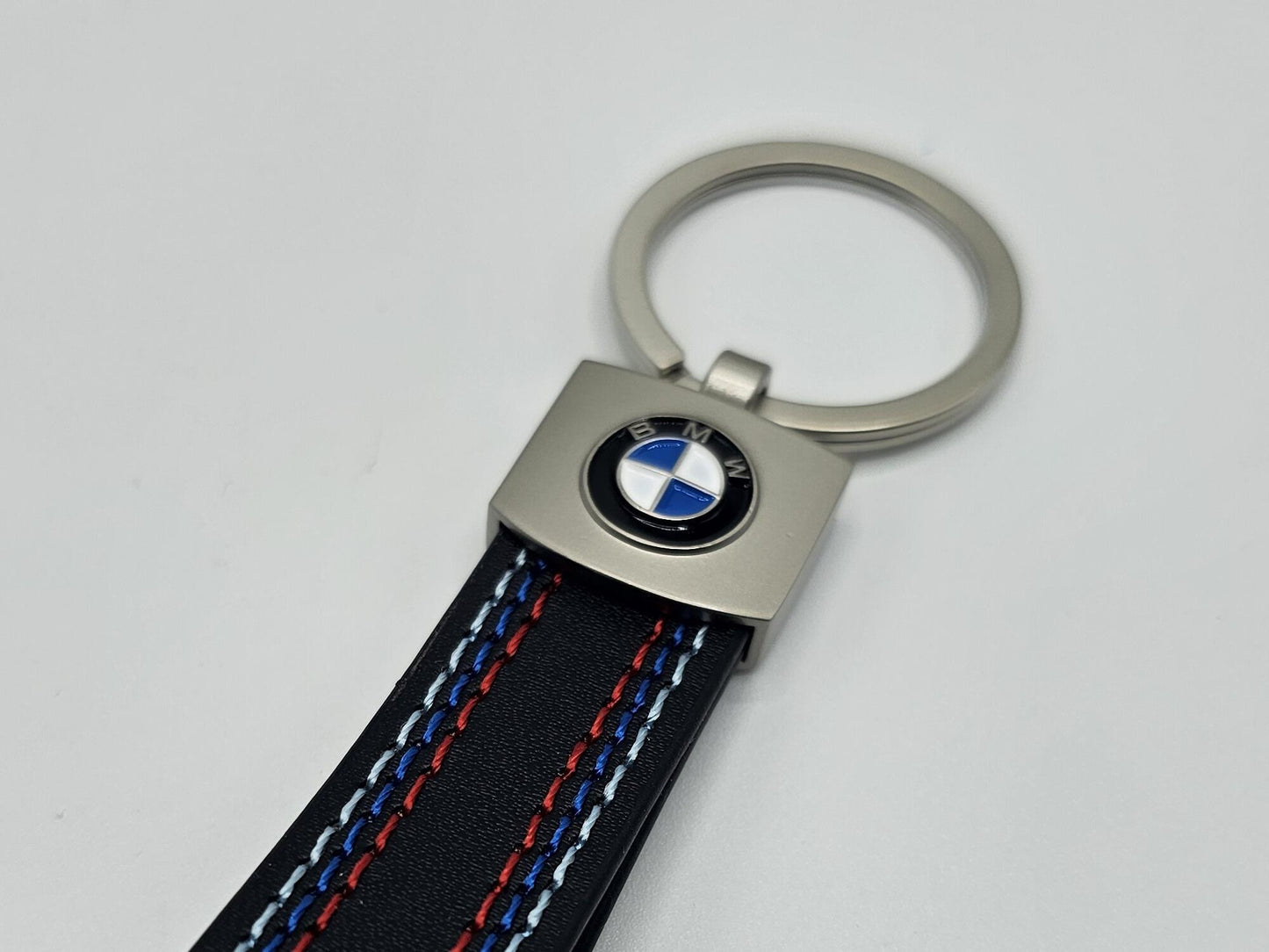 BMW Logo Keyring - Leather