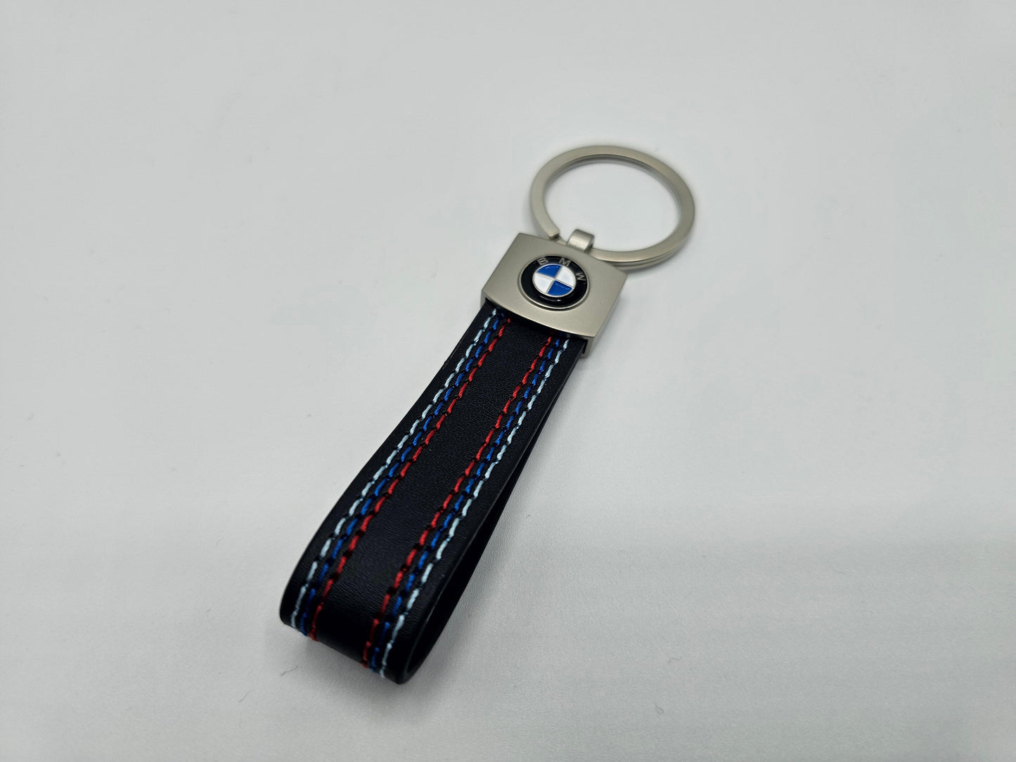 BMW Logo Keyring - Leather