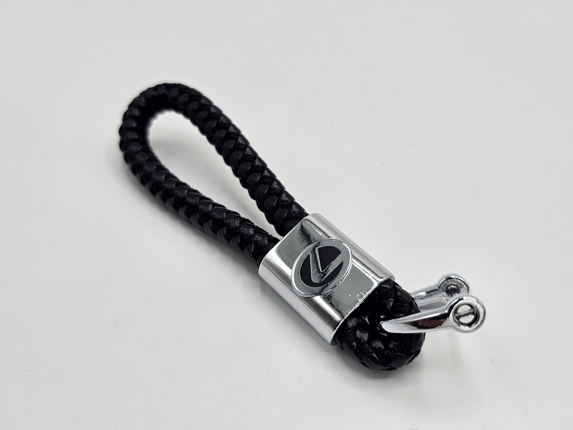 Lexus Logo Keyring - Braided Leather