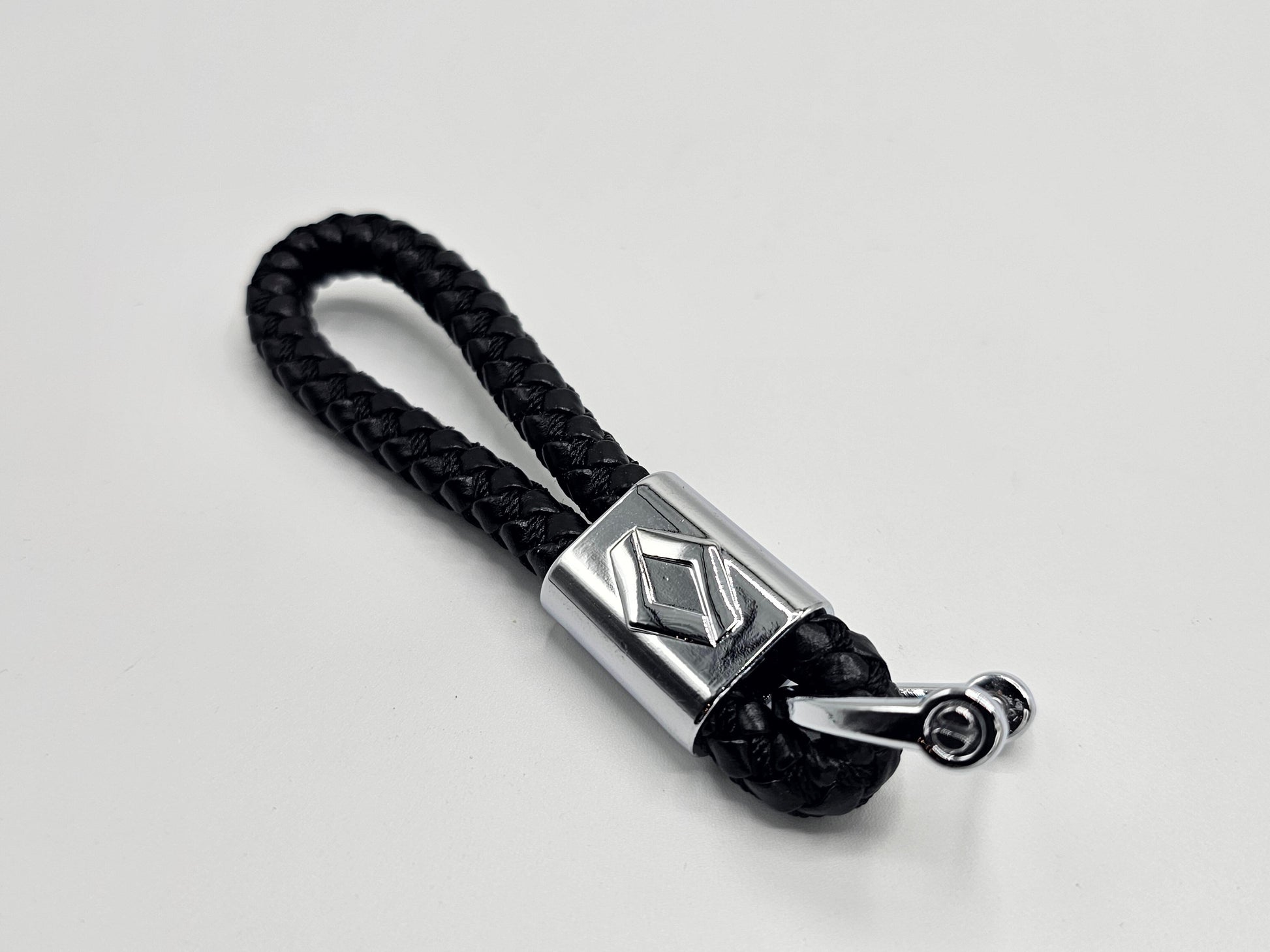 Renault Logo Keyring - Braided Leather