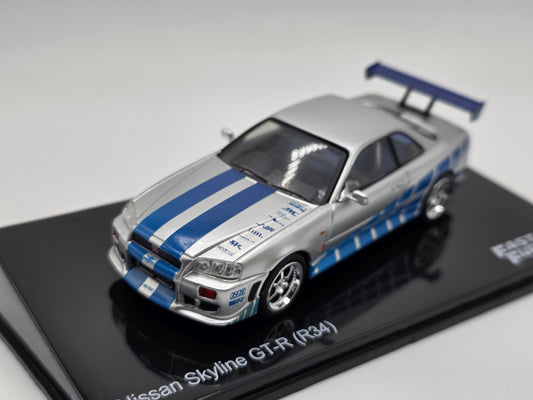 1/43 1999 Nissan Skyline GT-R R34 - Fast & Furious | Model Car