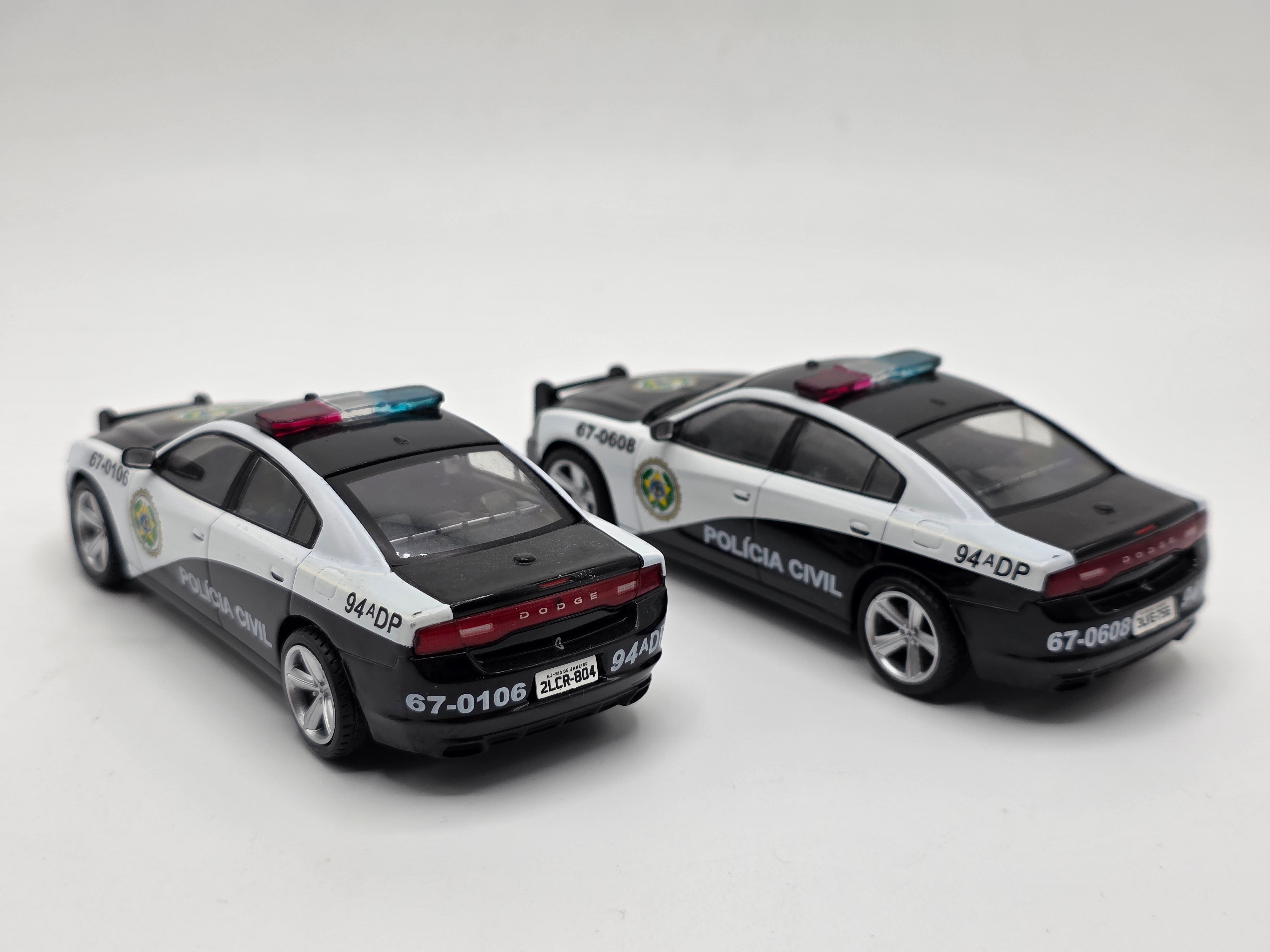 1/43 2011 Dodge Charger Police Car Twin Pack - Fast & Furious