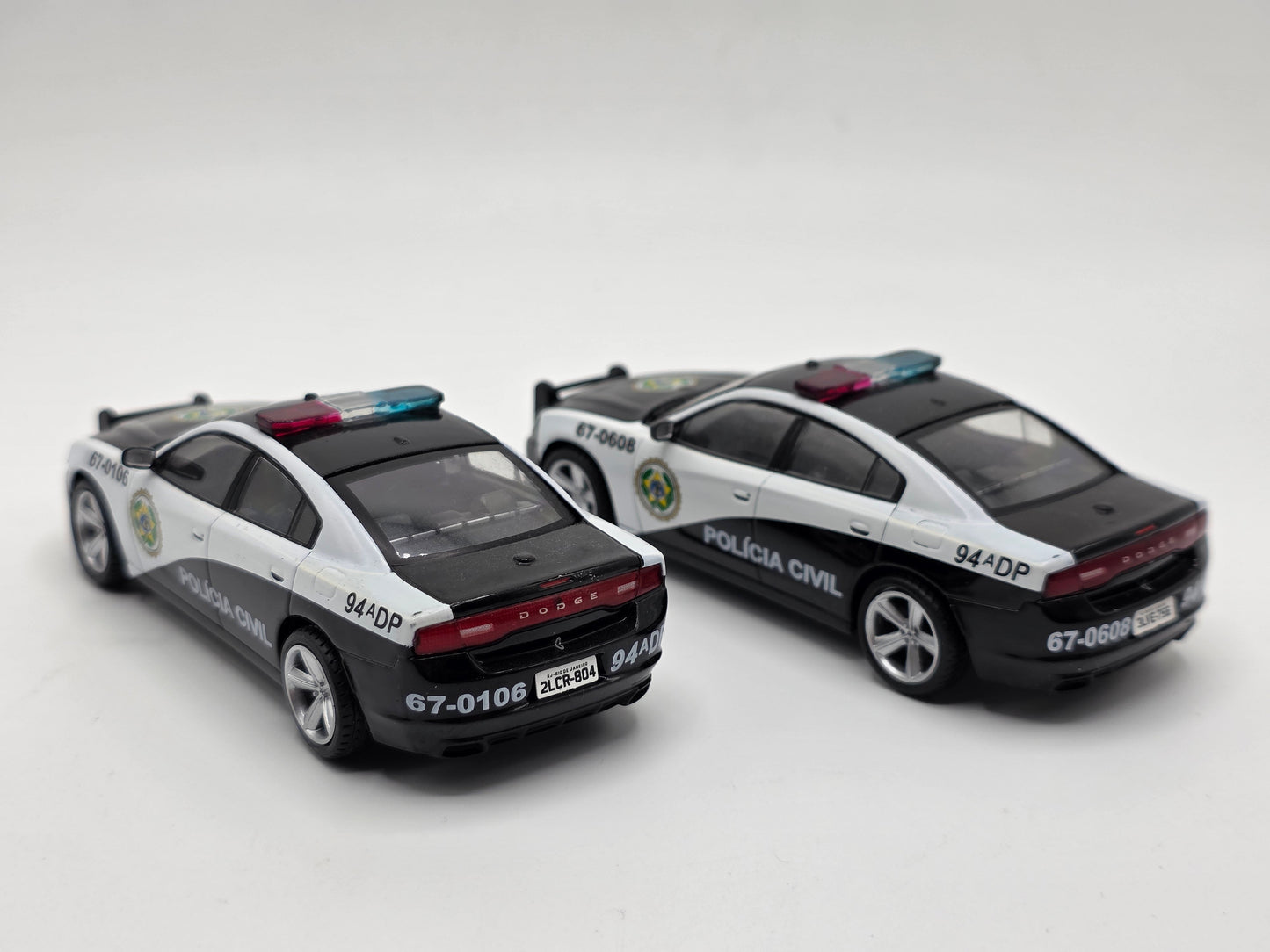 1/43 2011 Dodge Charger Police Car Twin Pack - Fast & Furious | Model Car