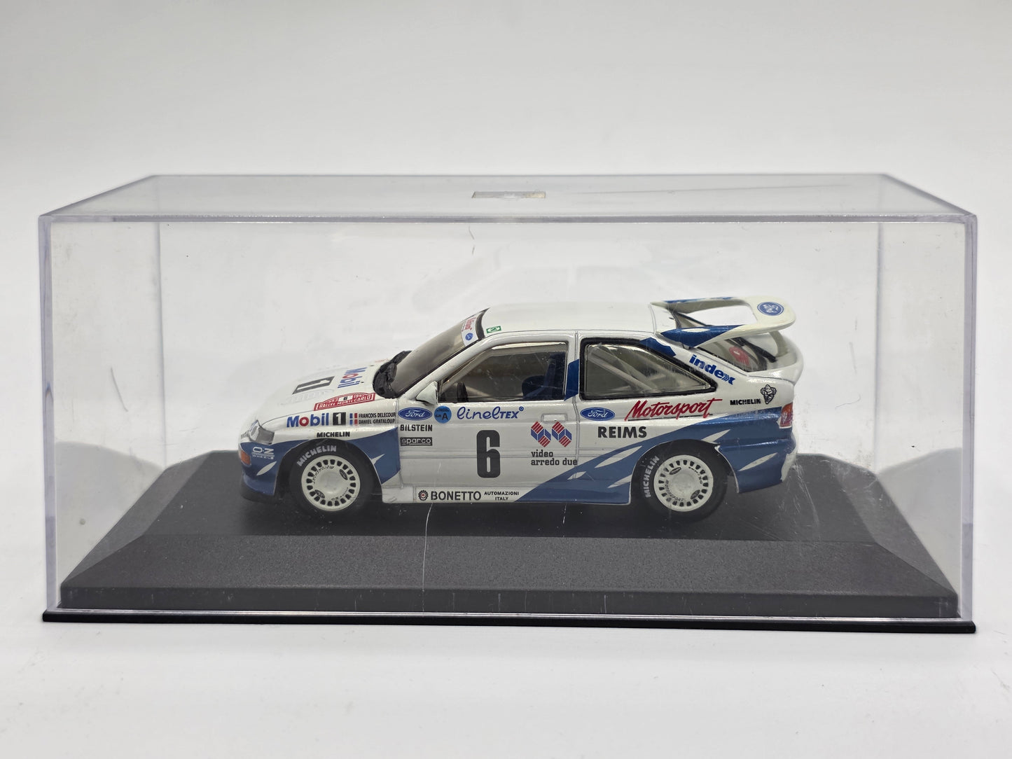 1/43 1994 Ford Escort Cosworth - Rally Monte Carlo - Delecour / Grataloup - Minichamps | Model Rally Car