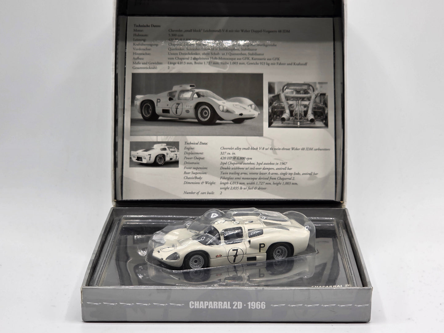 1/43 1966 Chaparral 2D - 1000km Nurburgring - Hill / Bonnier - Presentation Box