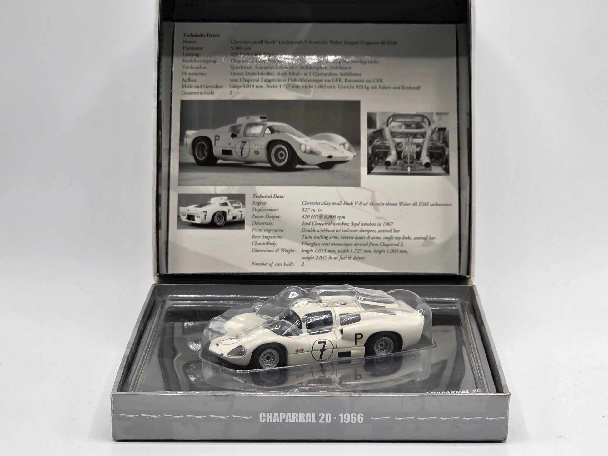 1/43 1966 Chaparral 2D - 1000km Nurburgring - Hill / Bonnier - Presentation Box