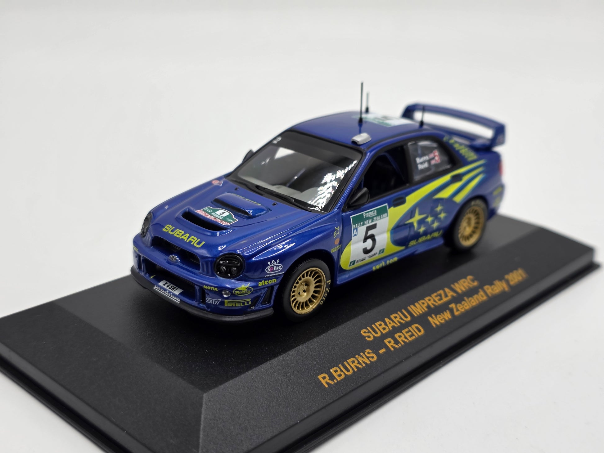 1/43 2001 Subaru Impreza WRC - New Zealand Rally - Burns / Reid | IXO Model Rally Car