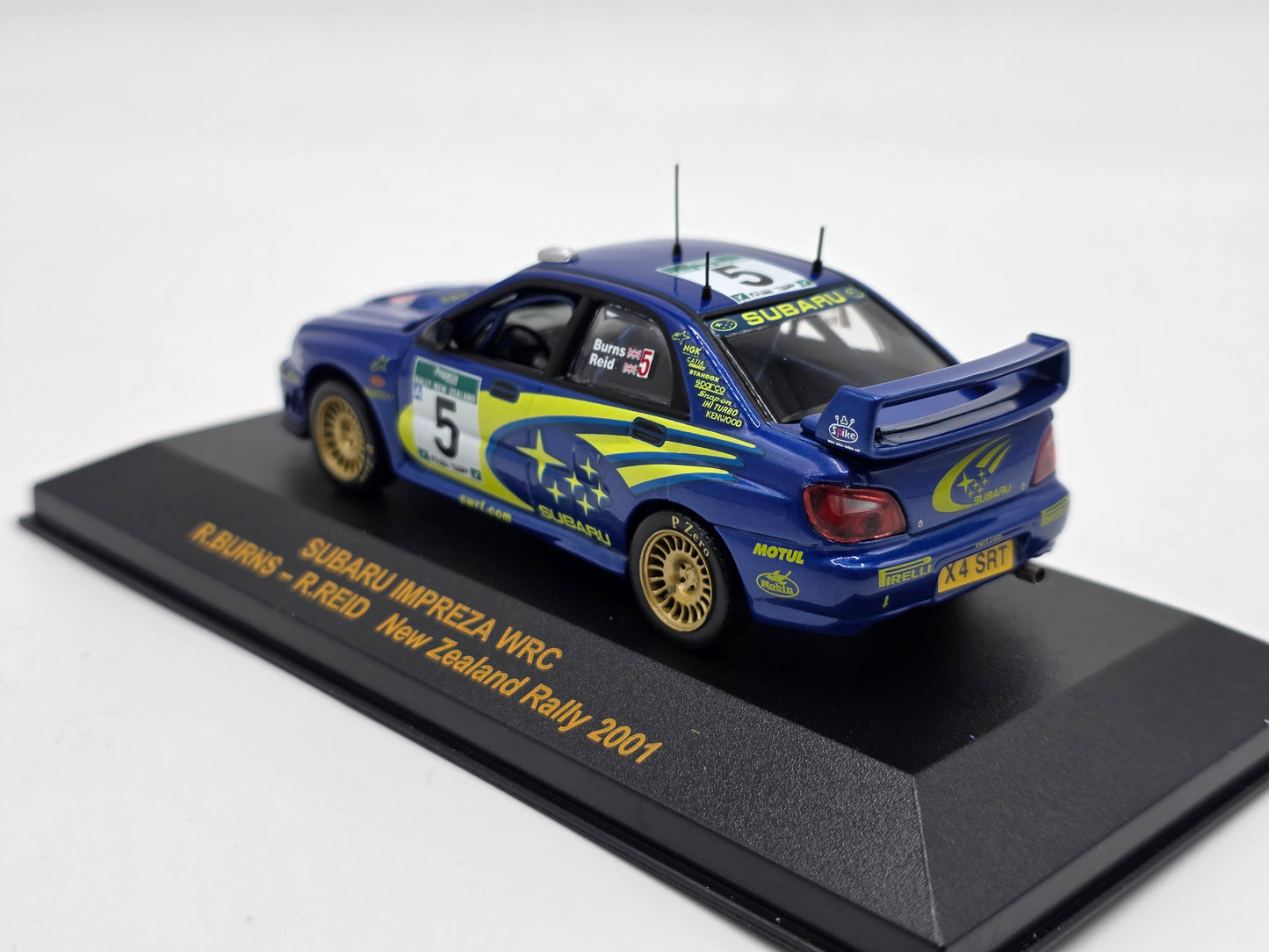 1/43 2001 Subaru Impreza WRC - New Zealand Rally - Burns / Reid | IXO Model Rally Car