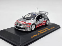 1/43 2002 Peugeot 206 WRC - Finland Rally - Gronholm / Rautiainen | IXO Model Rally Car