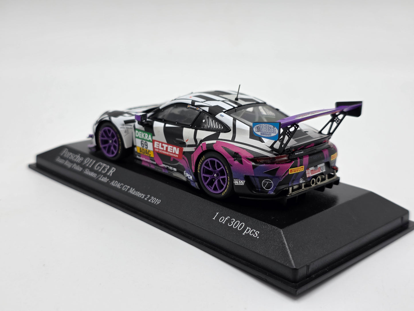 1/43 2019 Porsche 911 GT3 R - ADAC GT Masters - Slooten / Luhr | Minichamps Model Car